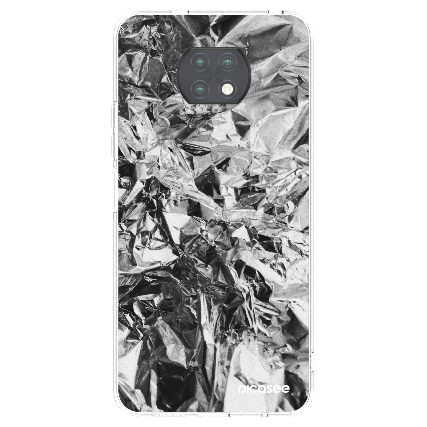 Picasee átlátszó szilikon tok az alábbi mobiltelefonokra Xiaomi Redmi Note 9T - Chrome