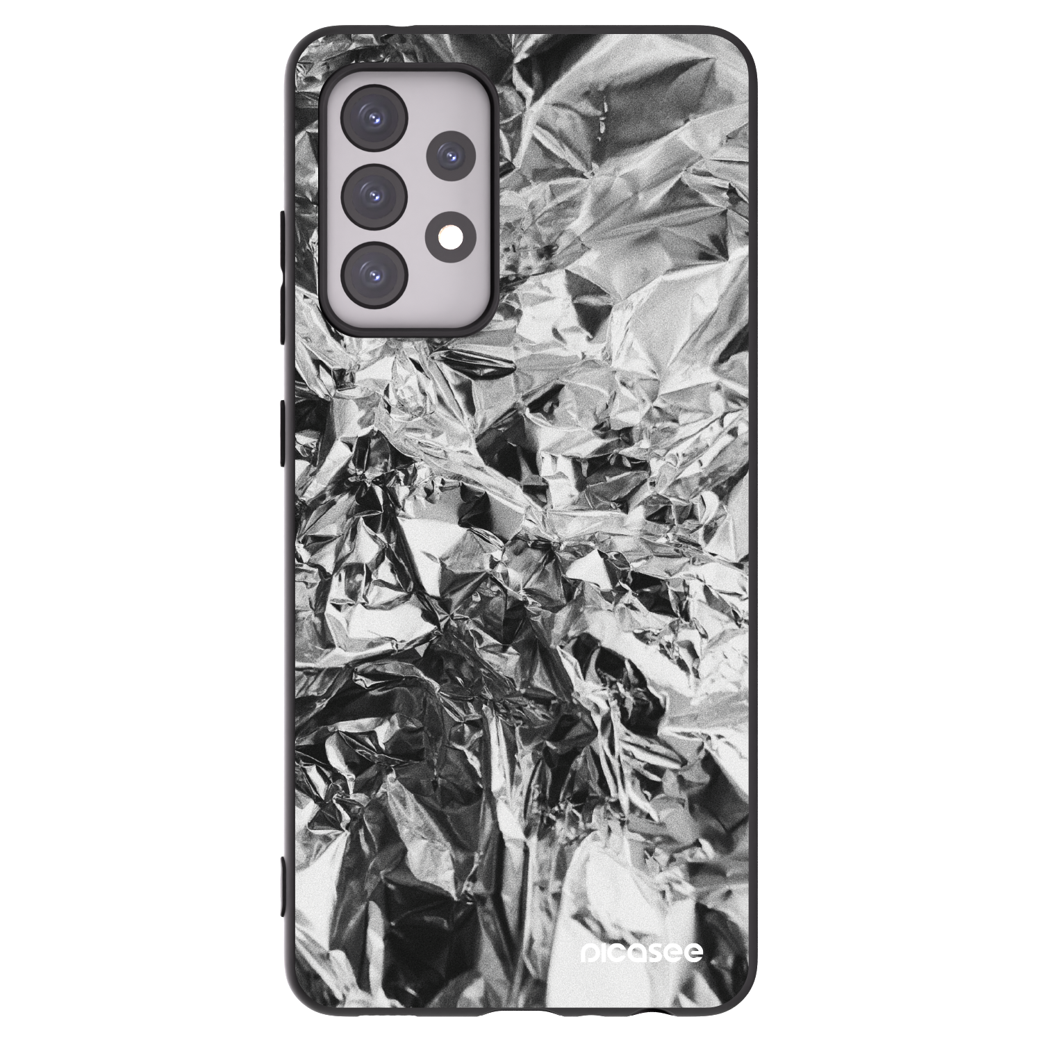 Picasee fekete szilikon tok az alábbi mobiltelefonokra Samsung Galaxy A52s 5G A528B - Chrome
