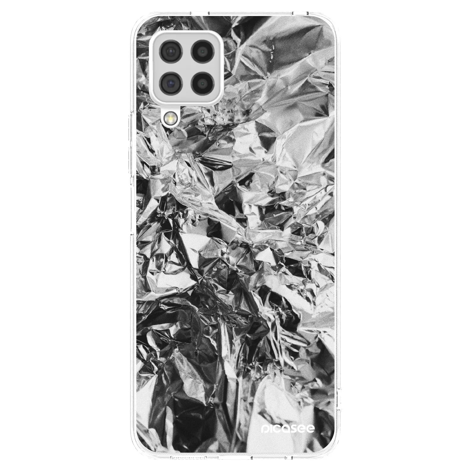 Picasee átlátszó szilikon tok az alábbi mobiltelefonokra Samsung Galaxy A22 A225F 4G - Chrome