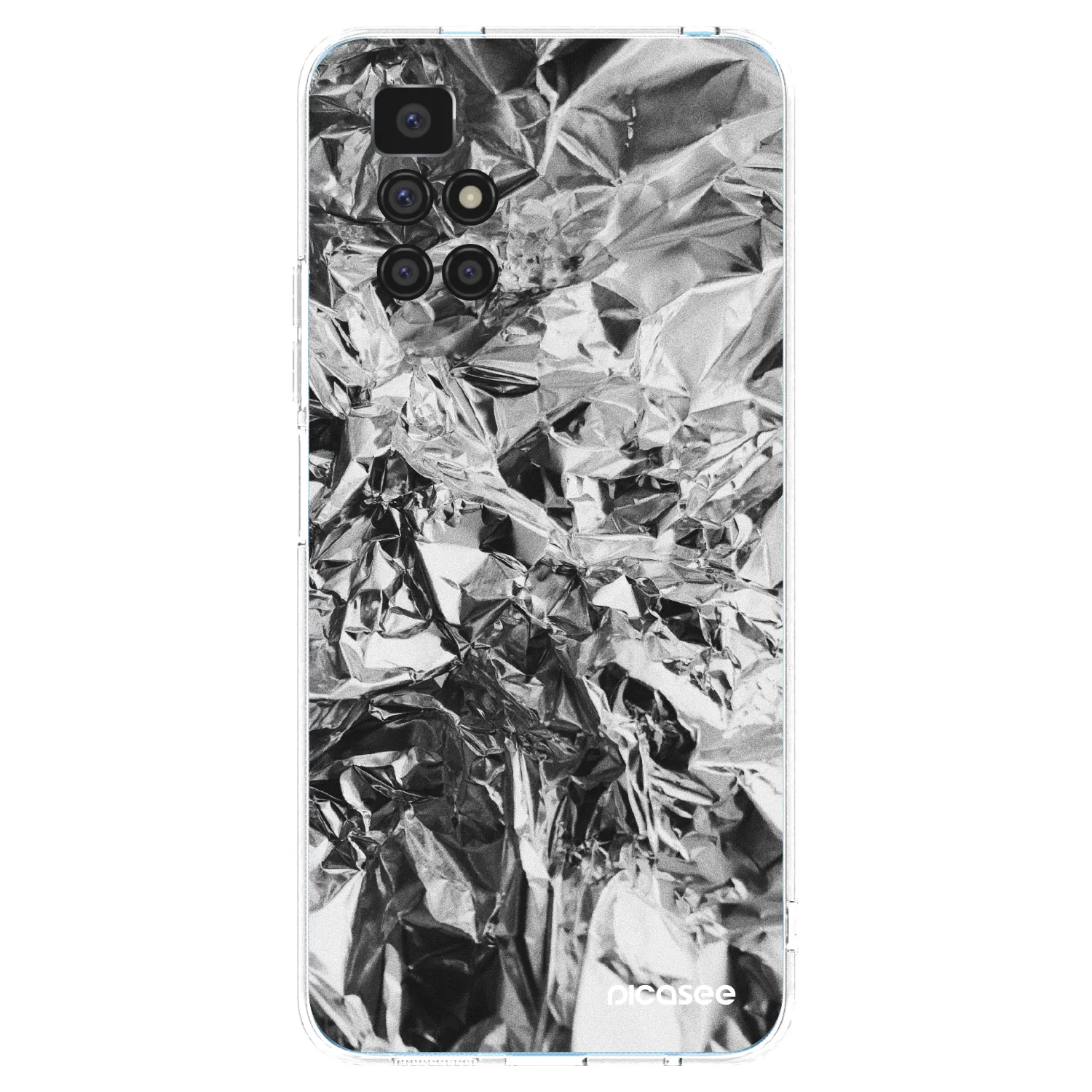 Picasee átlátszó szilikon tok az alábbi mobiltelefonokra Xiaomi Redmi 10 - Chrome