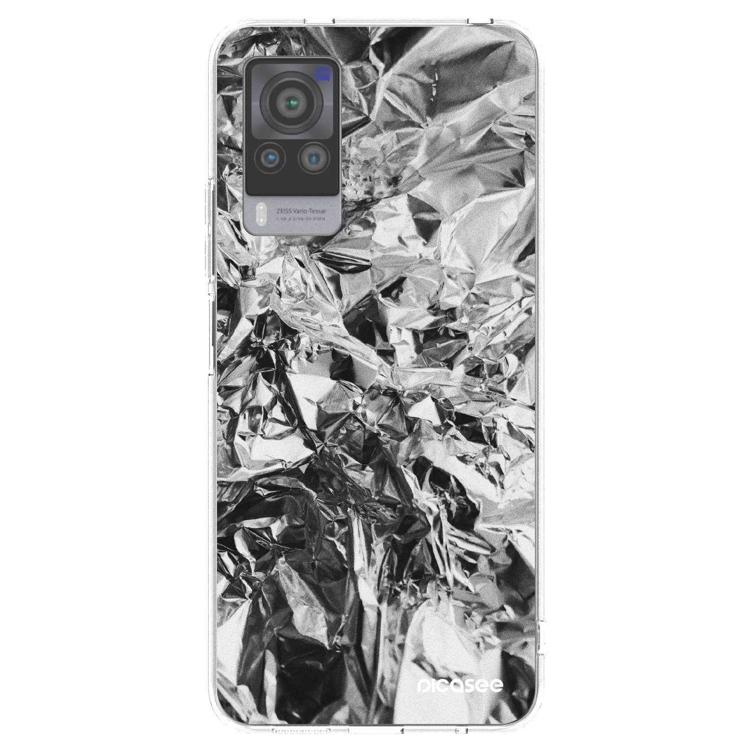 Picasee átlátszó szilikon tok az alábbi mobiltelefonokra Vivo X60 Pro 5G - Chrome