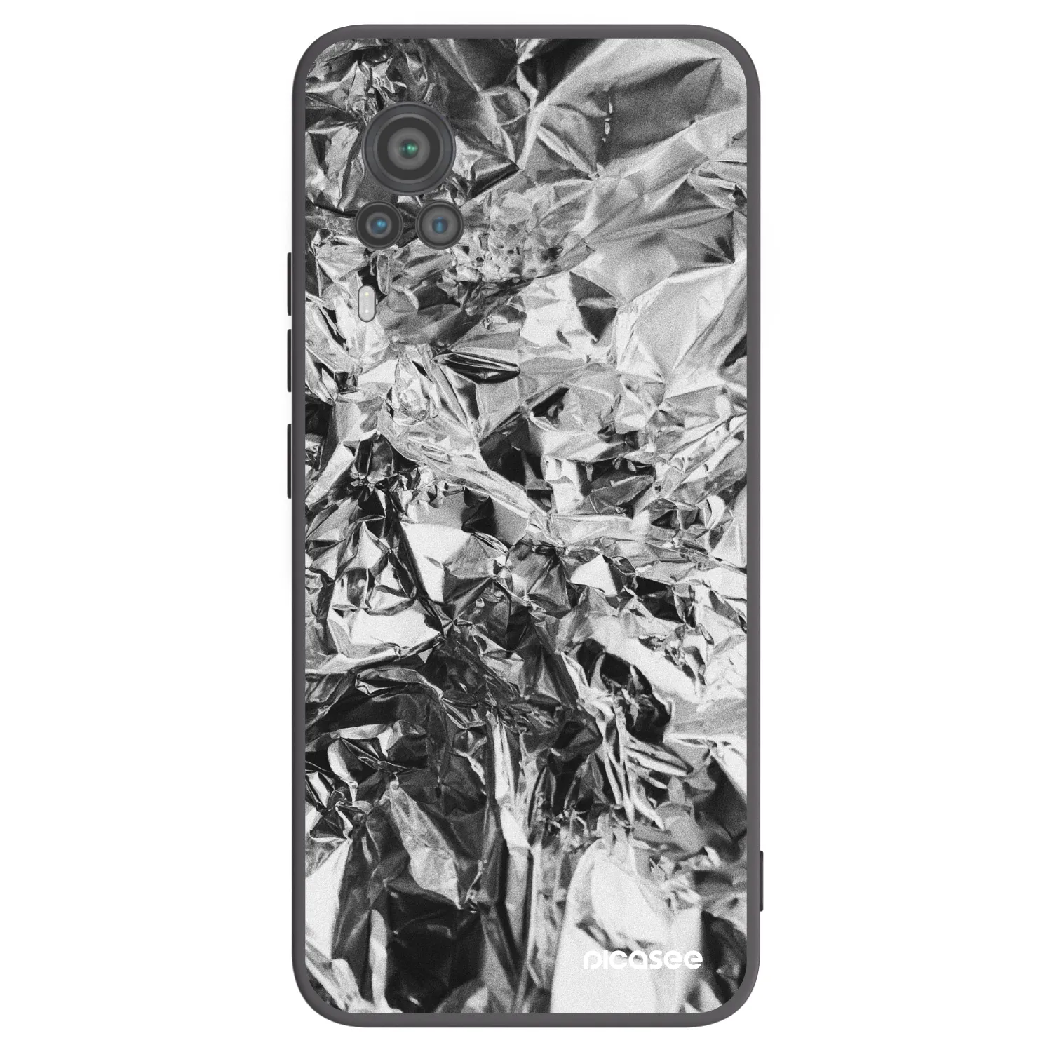 Picasee fekete szilikon tok az alábbi mobiltelefonokra Vivo X60 Pro 5G - Chrome