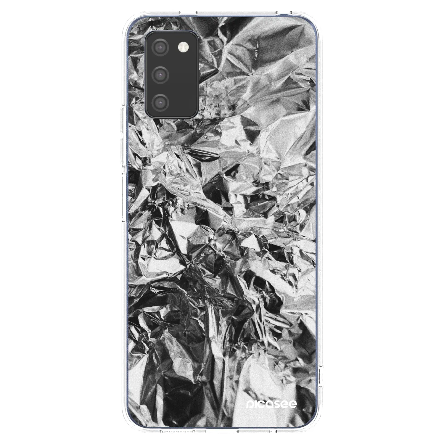 Picasee átlátszó szilikon tok az alábbi mobiltelefonokra Samsung Galaxy A03s A037G - Chrome