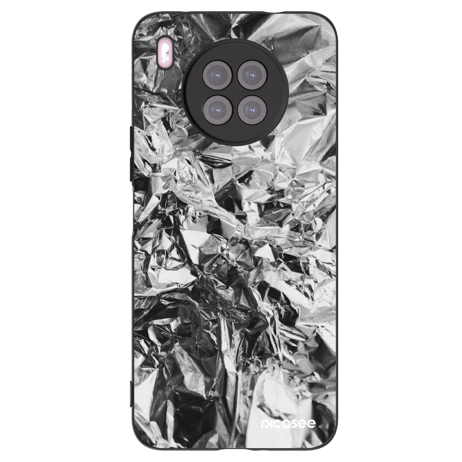 Picasee fekete szilikon tok az alábbi mobiltelefonokra Huawei Nova 8i - Chrome