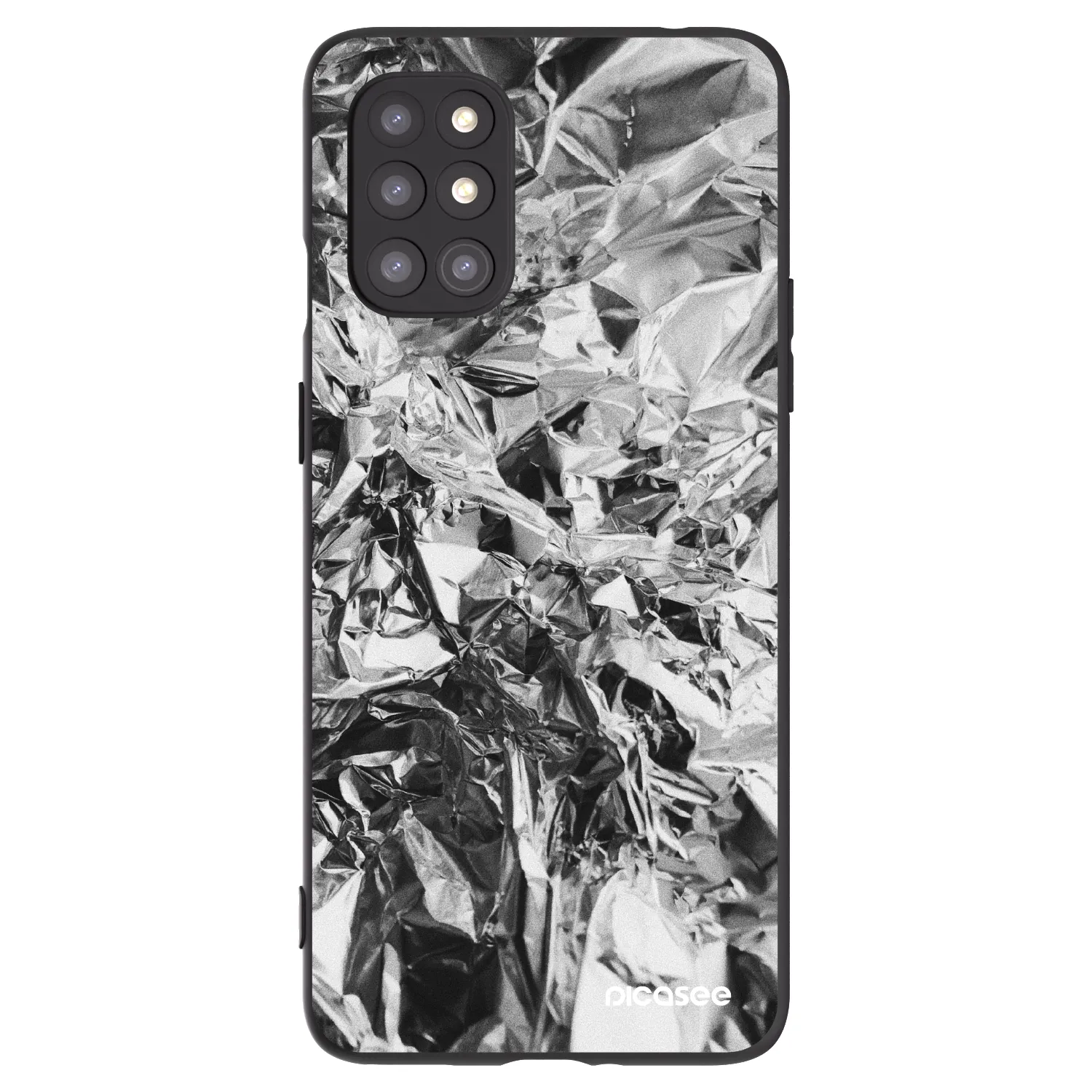 Picasee fekete szilikon tok az alábbi mobiltelefonokra OnePlus 8T - Chrome