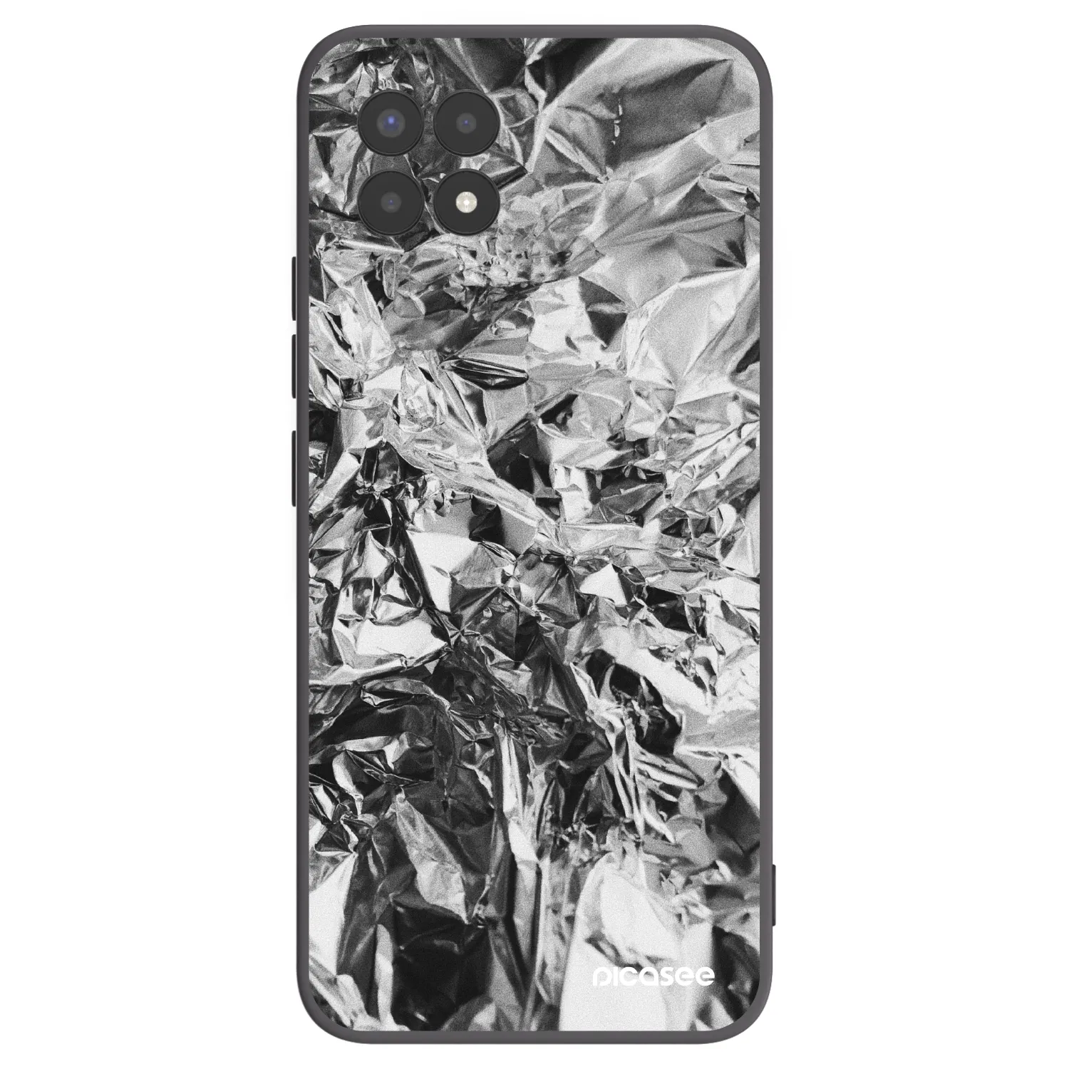 Picasee fekete szilikon tok az alábbi mobiltelefonokra Realme 8i - Chrome