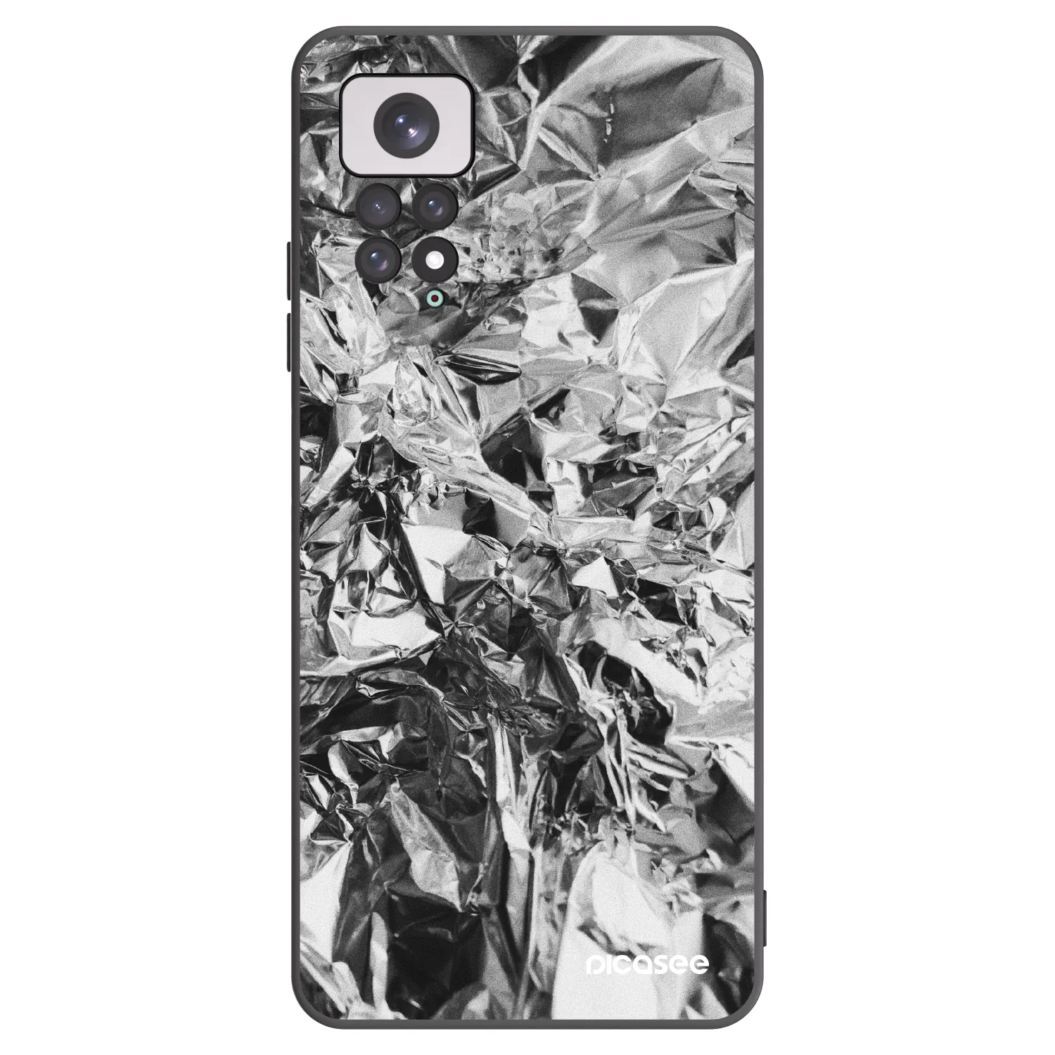 Picasee fekete szilikon tok az alábbi mobiltelefonokra Xiaomi Redmi Note 11 - Chrome