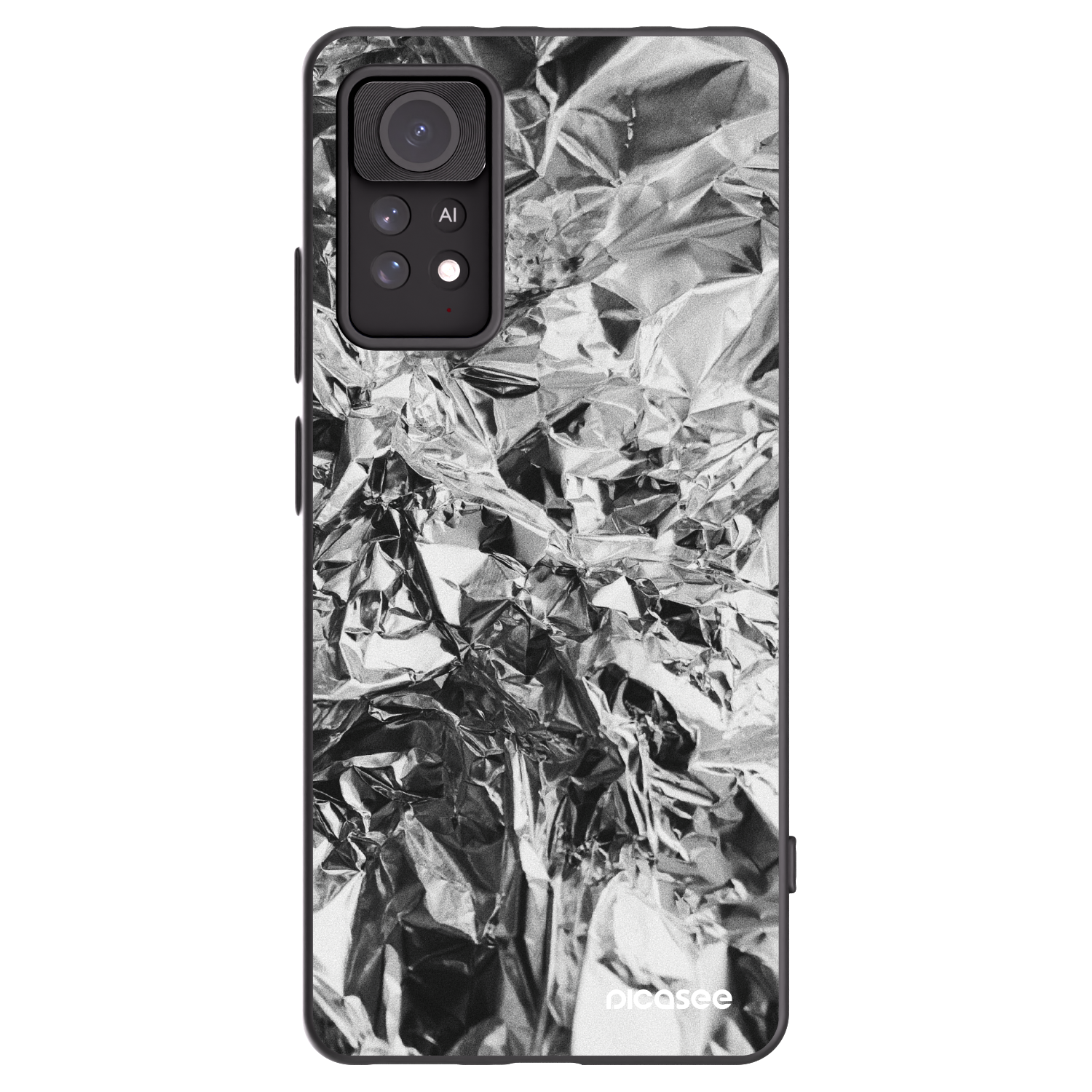 Picasee fekete szilikon tok az alábbi mobiltelefonokra Xiaomi Redmi Note 11 Pro 5G - Chrome