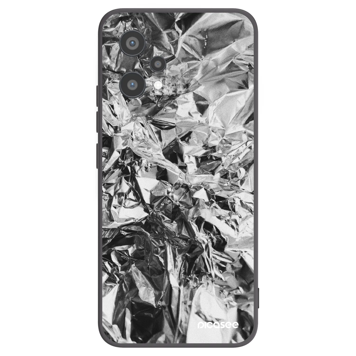 Picasee fekete szilikon tok az alábbi mobiltelefonokra Realme 9 Pro 5G - Chrome