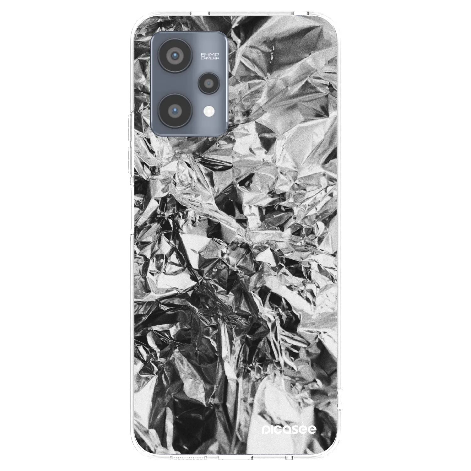Picasee átlátszó szilikon tok az alábbi mobiltelefonokra Realme 9 Pro 5G - Chrome