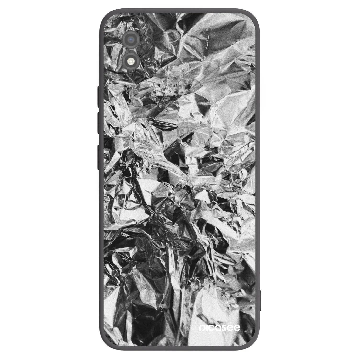 Picasee fekete szilikon tok az alábbi mobiltelefonokra Realme C11 (2021) - Chrome