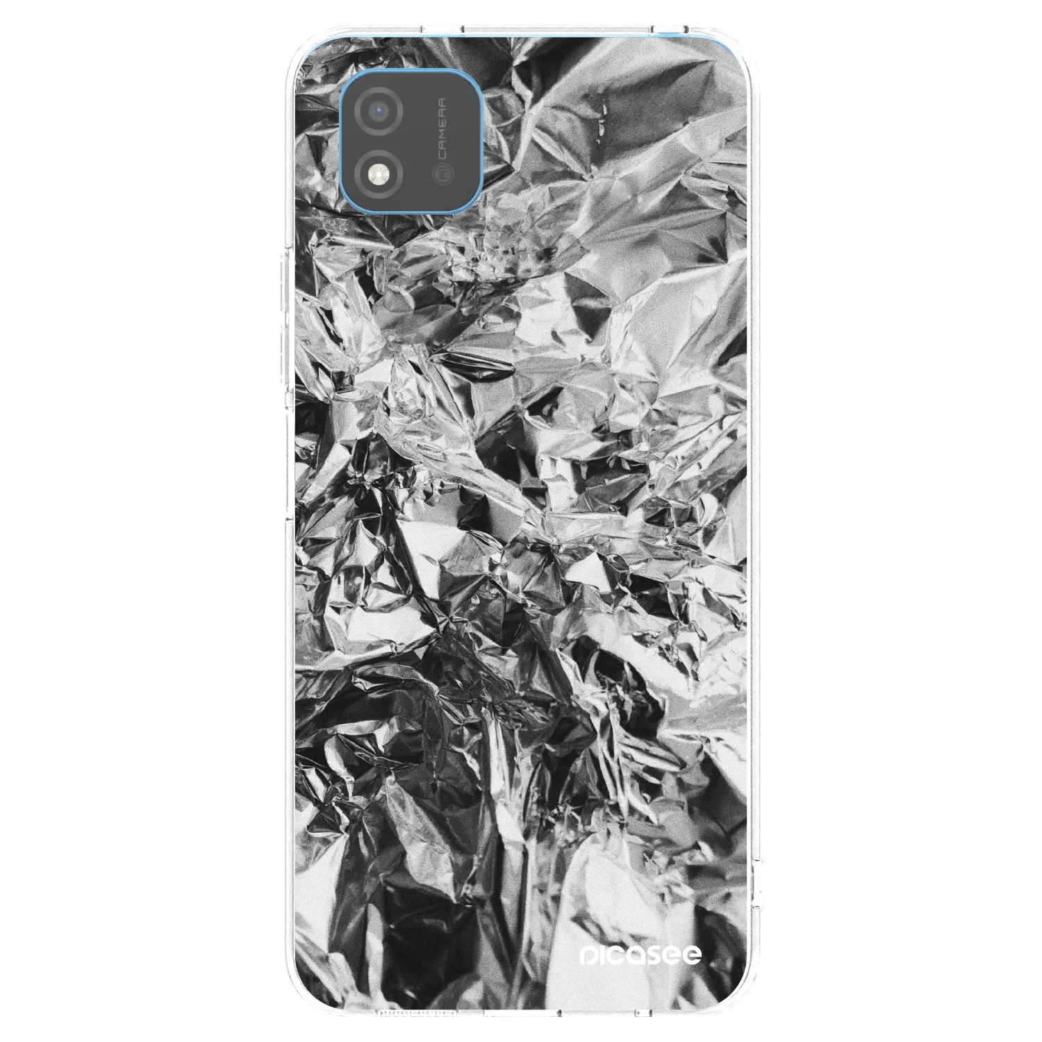 Picasee átlátszó szilikon tok az alábbi mobiltelefonokra Realme C11 (2021) - Chrome