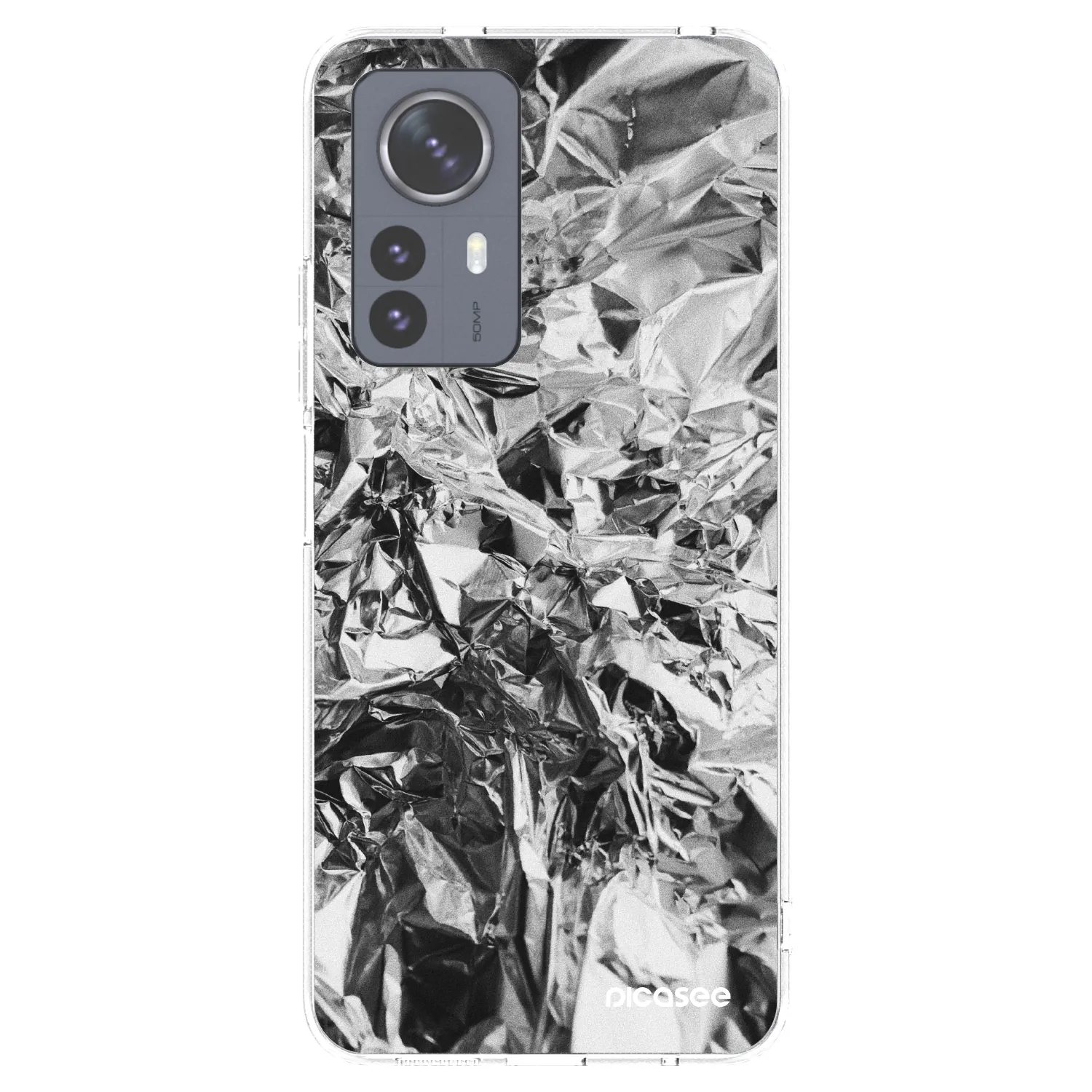 Picasee átlátszó szilikon tok az alábbi mobiltelefonokra Xiaomi 12 Pro - Chrome