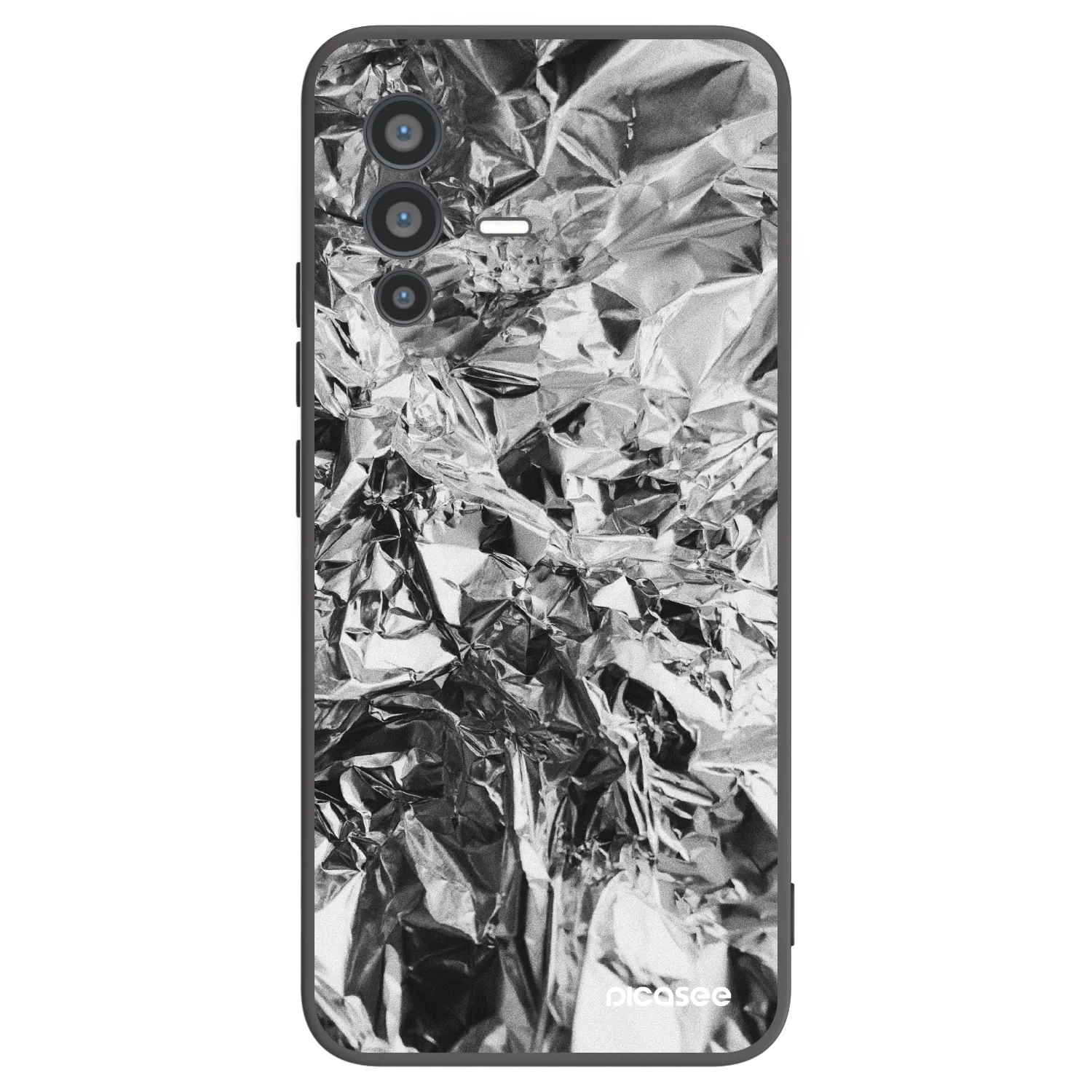 Picasee fekete szilikon tok az alábbi mobiltelefonokra Vivo V23 5G - Chrome