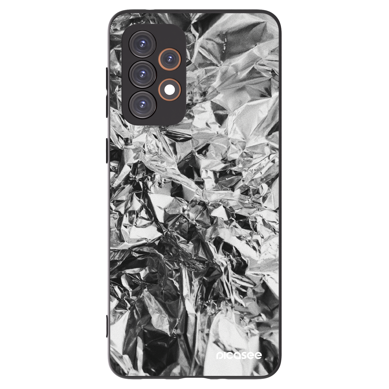 Picasee fekete szilikon tok az alábbi mobiltelefonokra Samsung Galaxy A33 5G A336 - Chrome
