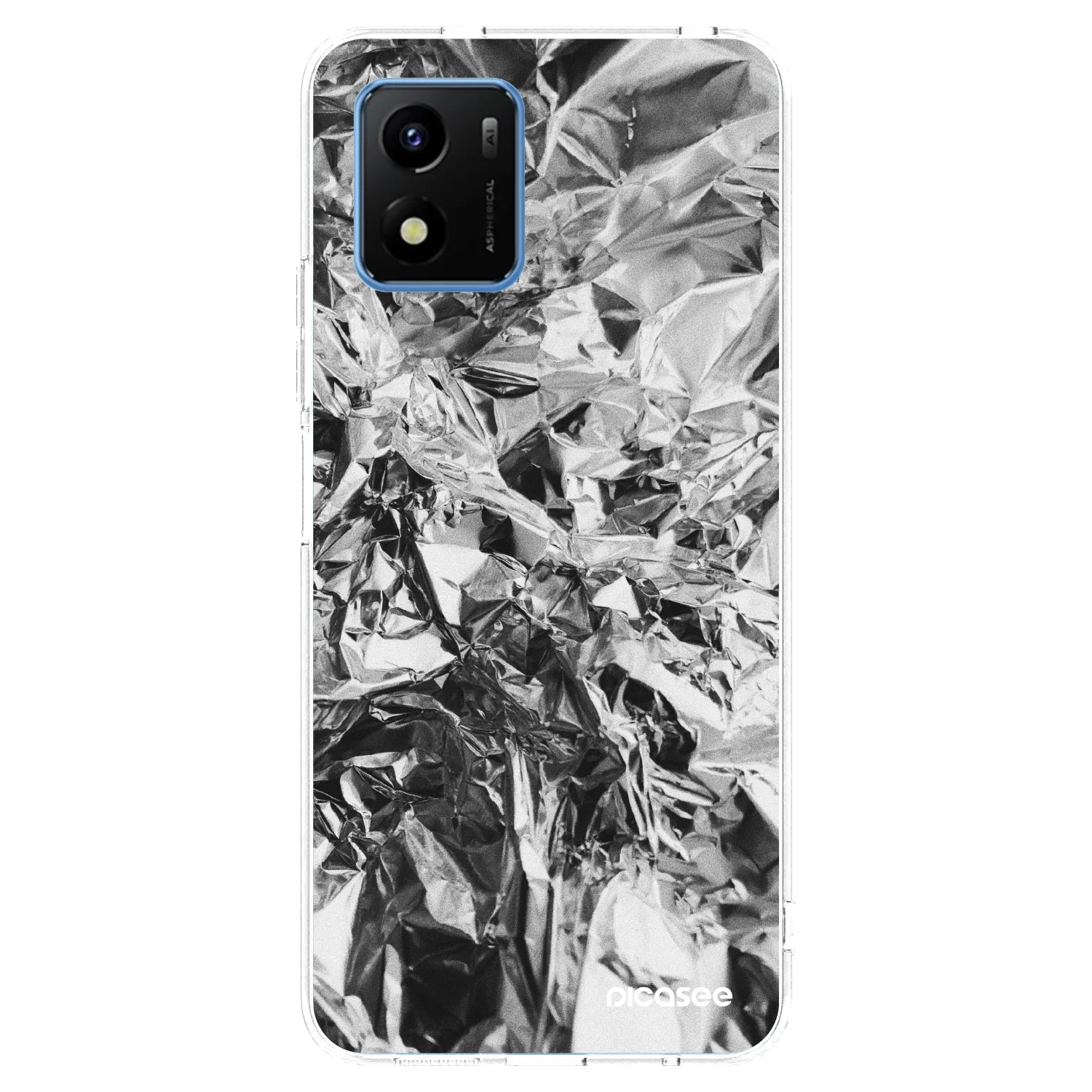 Picasee átlátszó szilikon tok az alábbi mobiltelefonokra Vivo Y01 - Chrome
