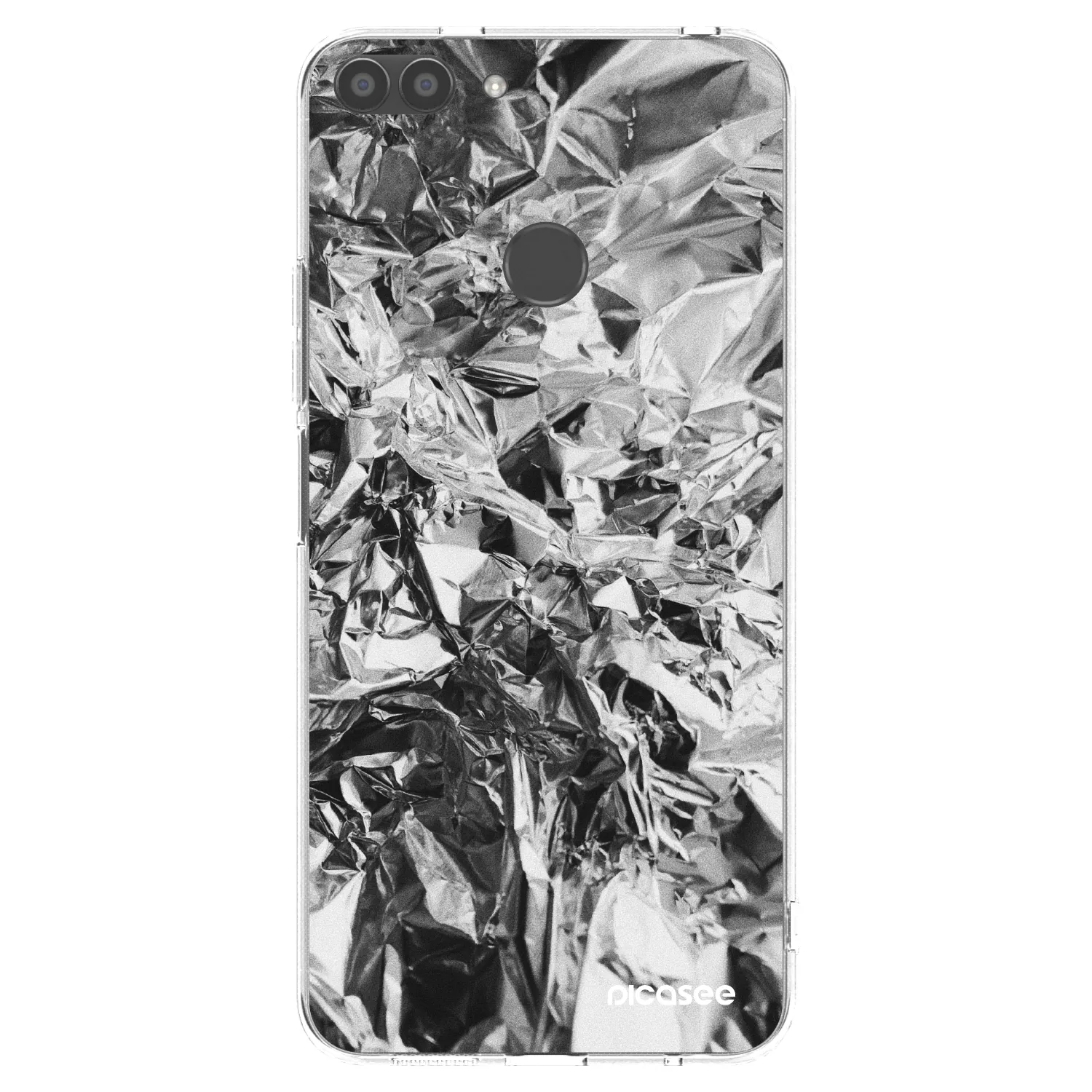 Picasee átlátszó szilikon tok az alábbi mobiltelefonokra Huawei P Smart - Chrome