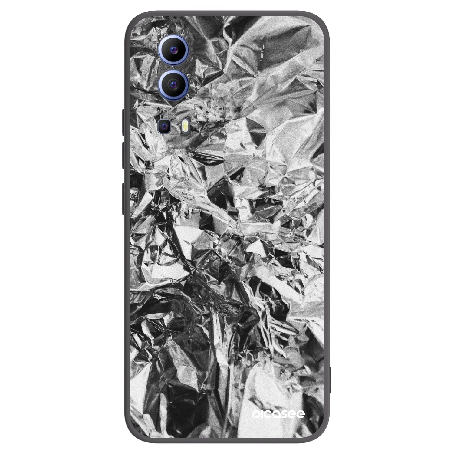 Picasee fekete szilikon tok az alábbi mobiltelefonokra Vivo Y52 5G - Chrome