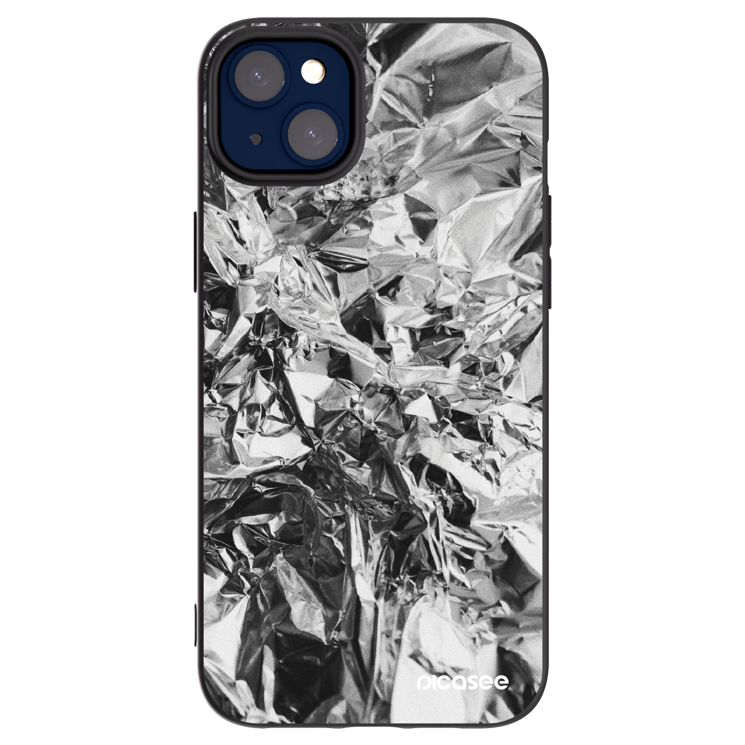 Picasee fekete szilikon tok az alábbi mobiltelefonokra Apple iPhone 14 Plus - Chrome