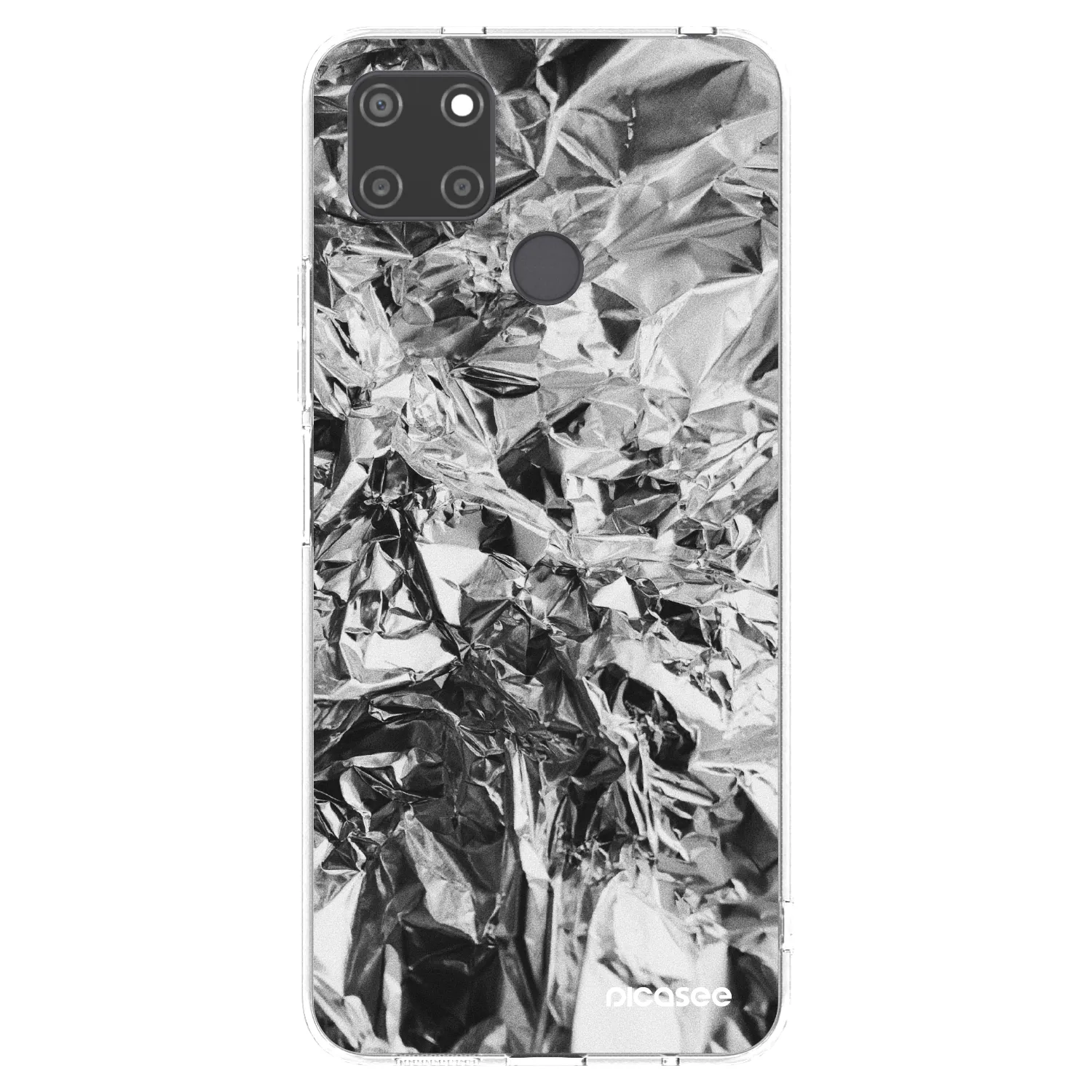 Picasee átlátszó szilikon tok az alábbi mobiltelefonokra Realme C21Y - Chrome