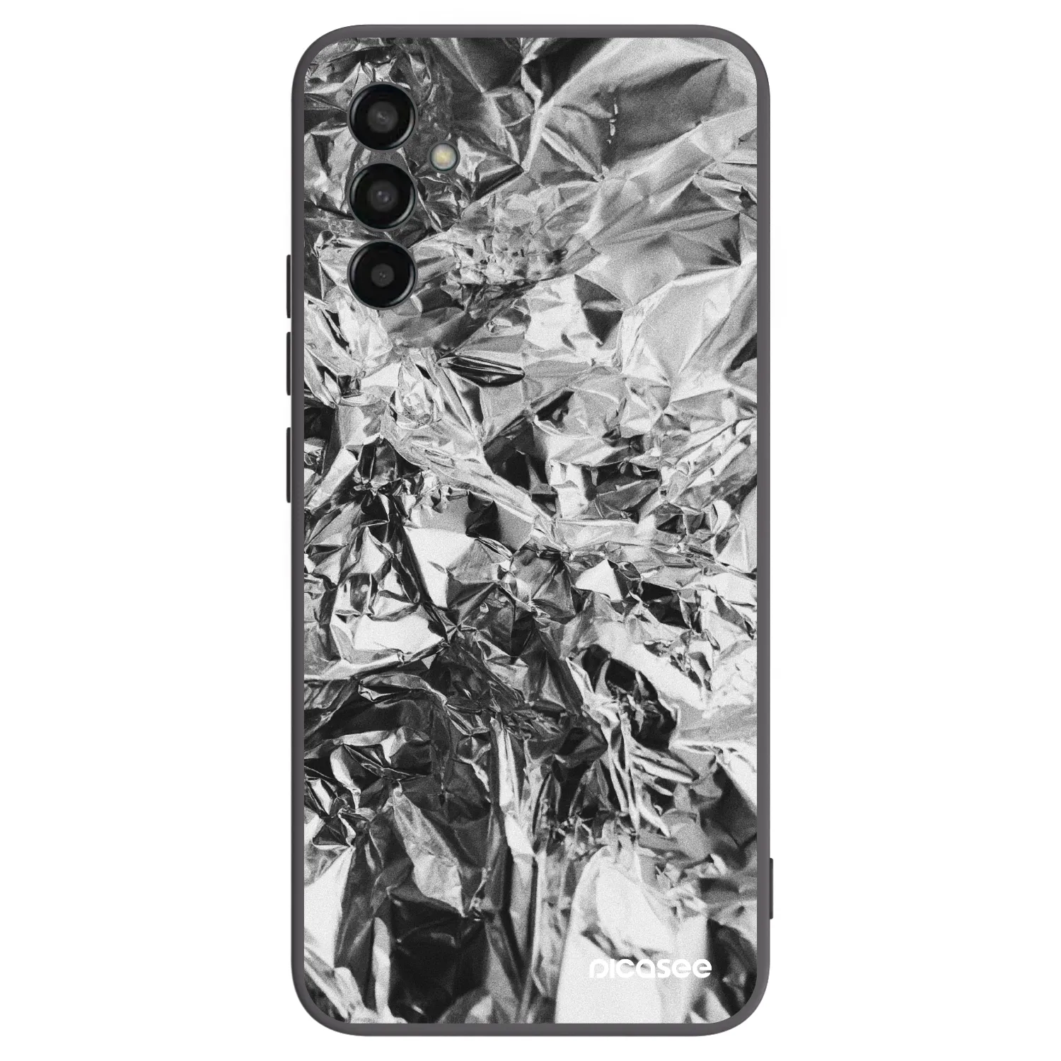 Picasee fekete szilikon tok az alábbi mobiltelefonokra Samsung Galaxy M13 M135F - Chrome