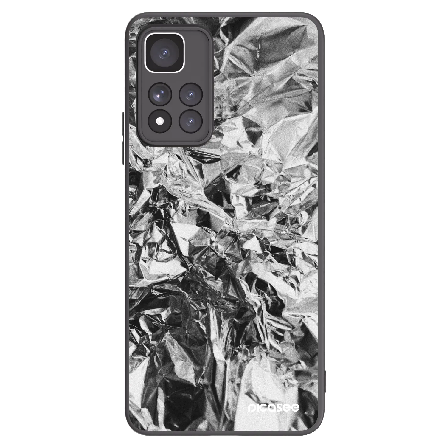 Picasee fekete szilikon tok az alábbi mobiltelefonokra Xiaomi Redmi Note 11 Pro+ 5G - Chrome