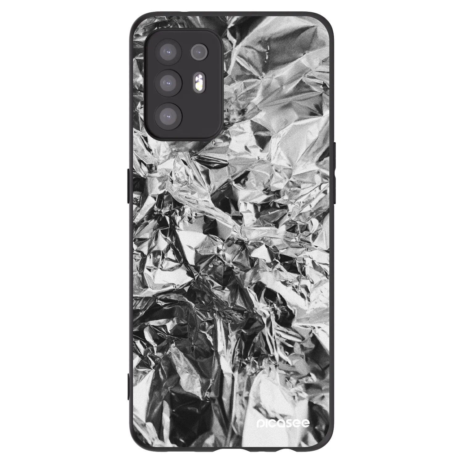 Picasee fekete szilikon tok az alábbi mobiltelefonokra OPPO A94 5G - Chrome