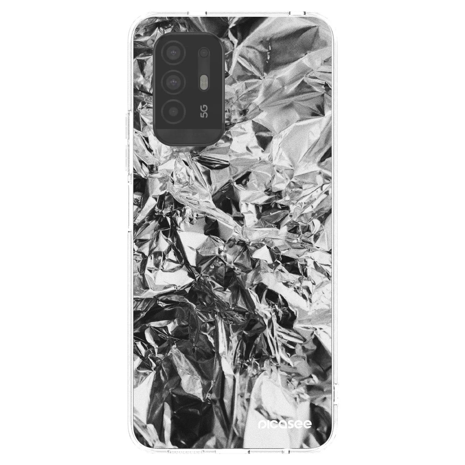 Picasee átlátszó szilikon tok az alábbi mobiltelefonokra OPPO A94 5G - Chrome