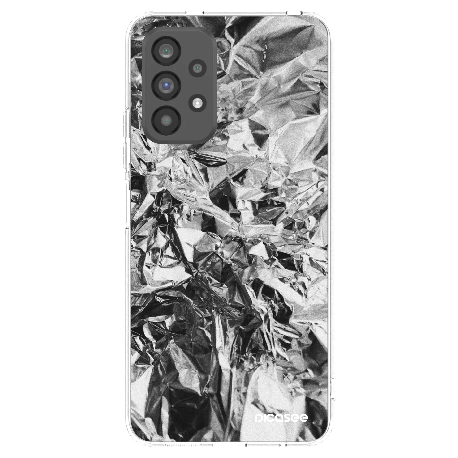 Picasee átlátszó szilikon tok az alábbi mobiltelefonokra Samsung Galaxy A73 5G - Chrome