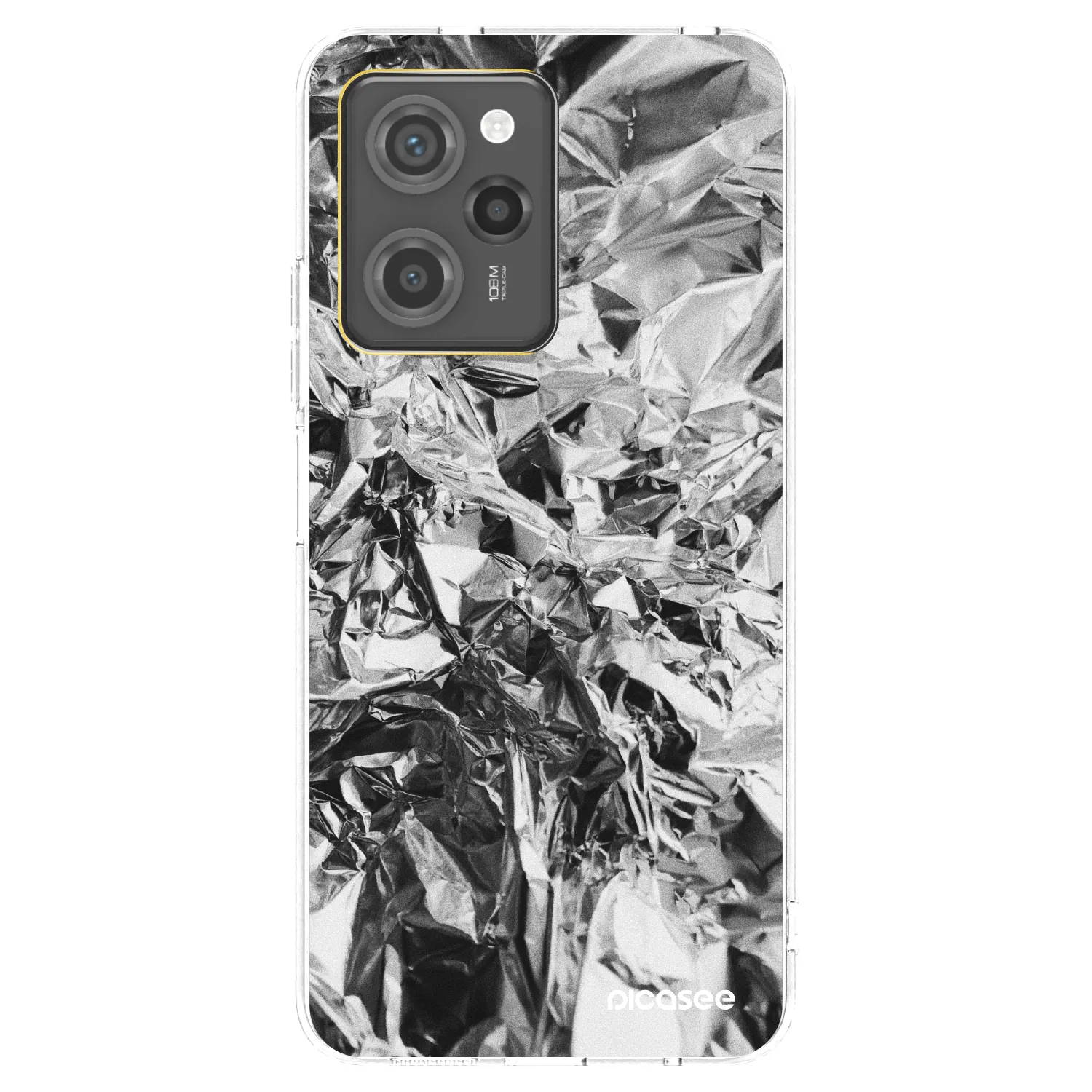 Picasee fekete szilikon tok az alábbi mobiltelefonokra Xiaomi Poco X5 Pro - Chrome