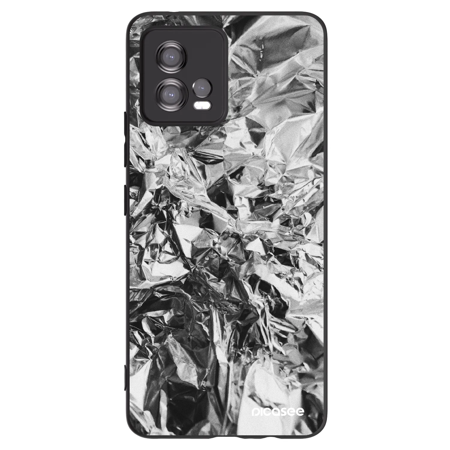 Picasee fekete szilikon tok az alábbi mobiltelefonokra Motorola Moto G72 - Chrome