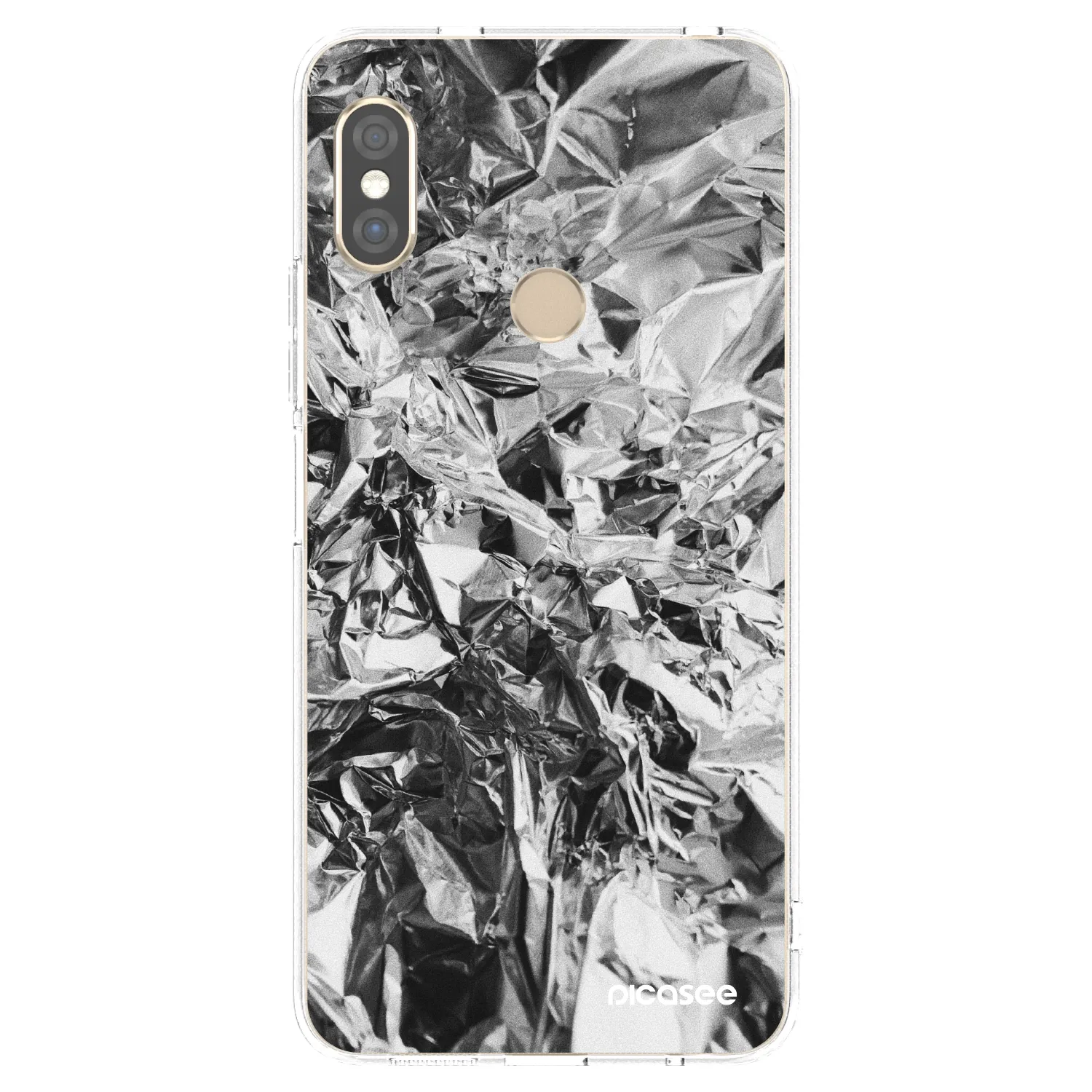 Picasee átlátszó szilikon tok az alábbi mobiltelefonokra Xiaomi Redmi Note 5 Global - Chrome