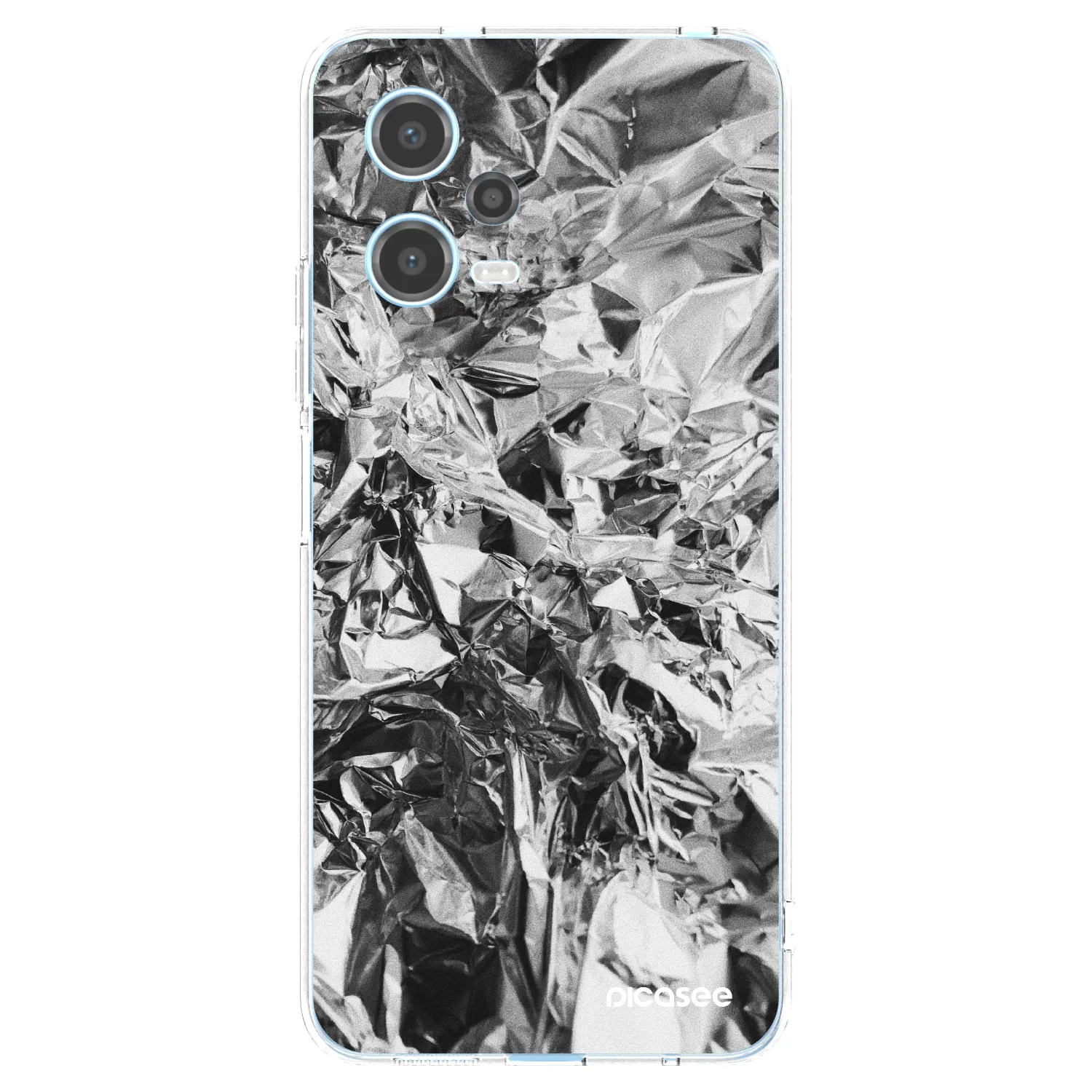 Picasee átlátszó szilikon tok az alábbi mobiltelefonokra Xiaomi Redmi Note 12 5G - Chrome