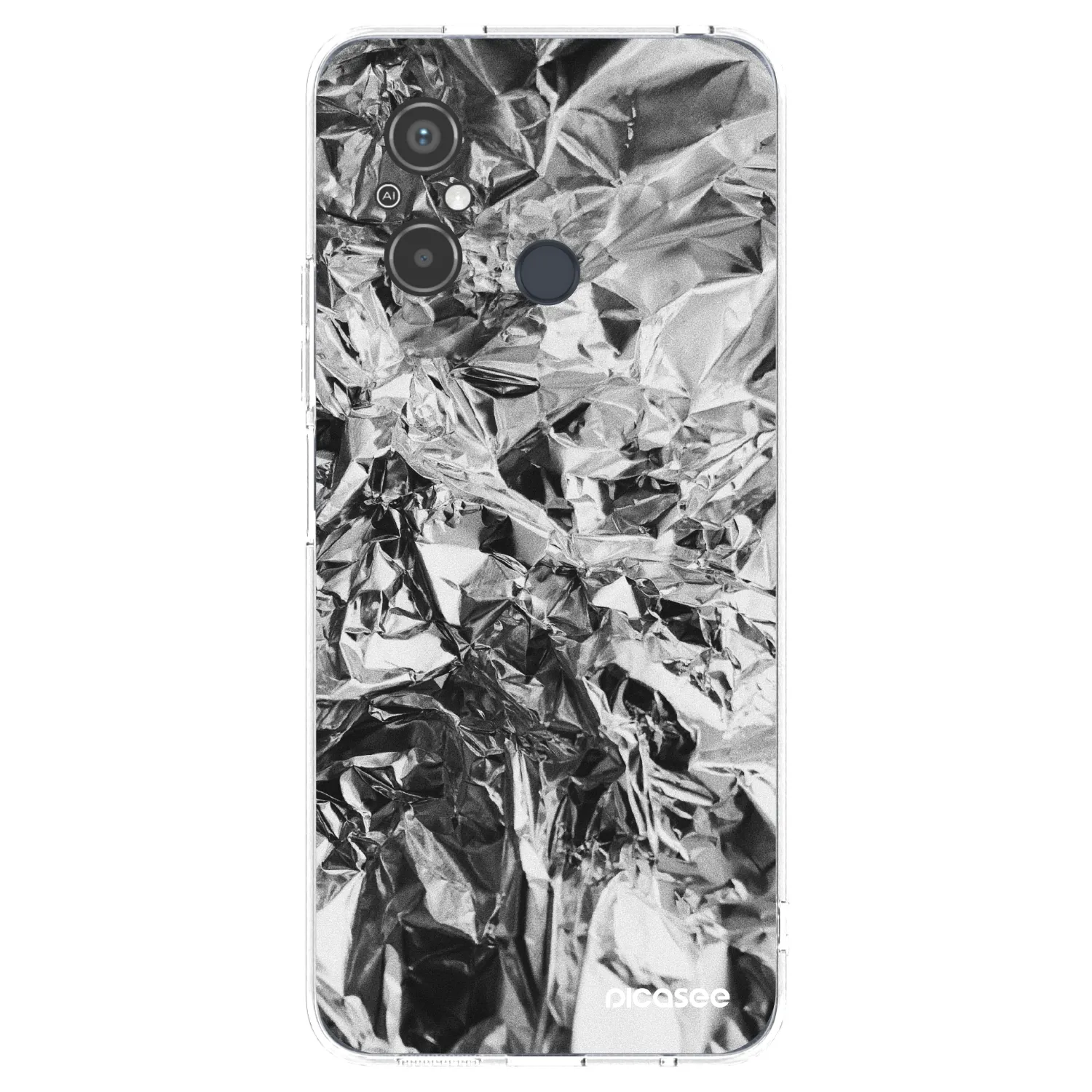 Picasee átlátszó szilikon tok az alábbi mobiltelefonokra Xiaomi Redmi 12C - Chrome