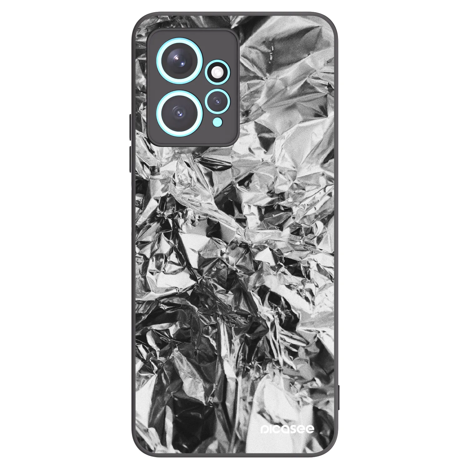 Picasee fekete szilikon tok az alábbi mobiltelefonokra Xiaomi Redmi Note 12 4G - Chrome