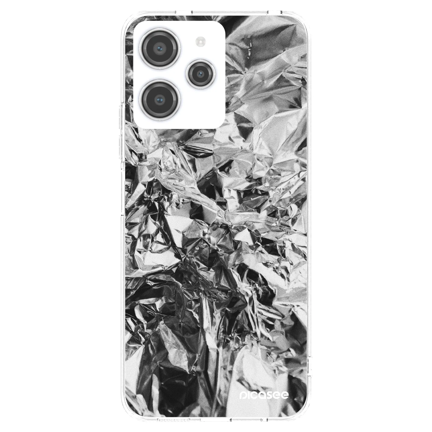 Picasee átlátszó szilikon tok az alábbi mobiltelefonokra Xiaomi Redmi 12 4G - Chrome