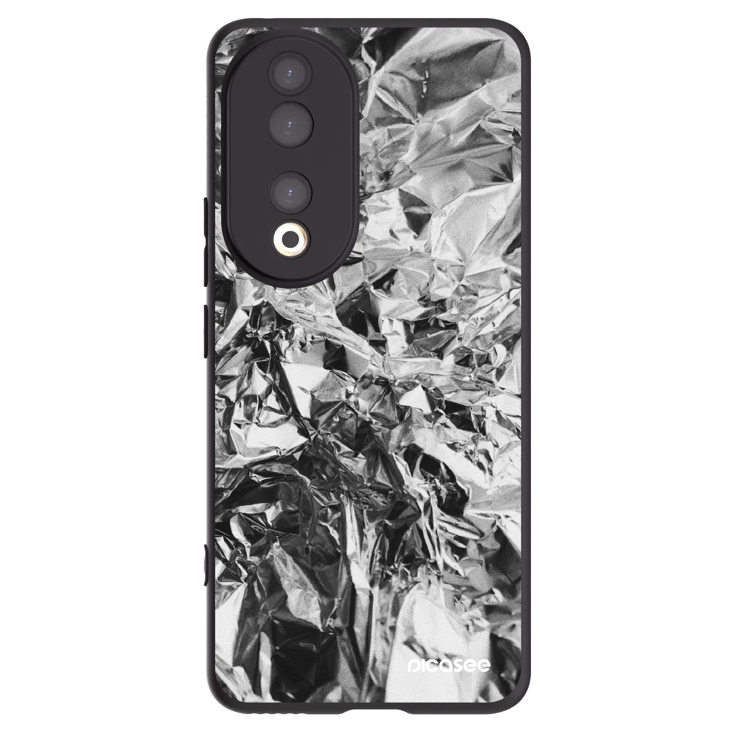 Picasee fekete szilikon tok az alábbi mobiltelefonokra Honor 90 5G - Chrome