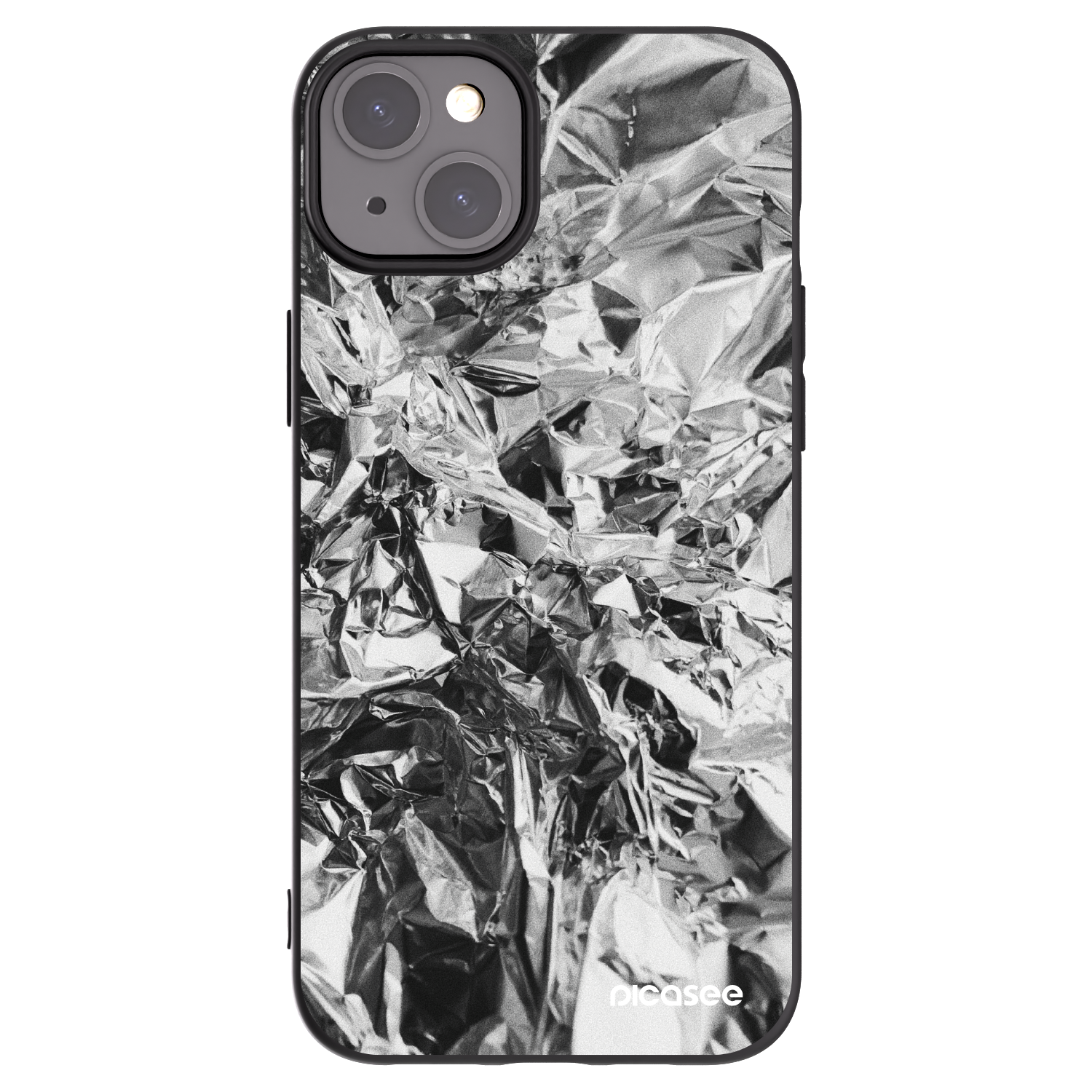 Picasee fekete szilikon tok az alábbi mobiltelefonokra Apple iPhone 15 Plus - Chrome