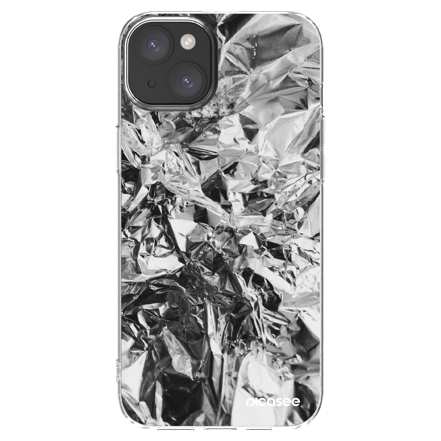 Picasee átlátszó szilikon tok az alábbi mobiltelefonokra Apple iPhone 15 Plus - Chrome