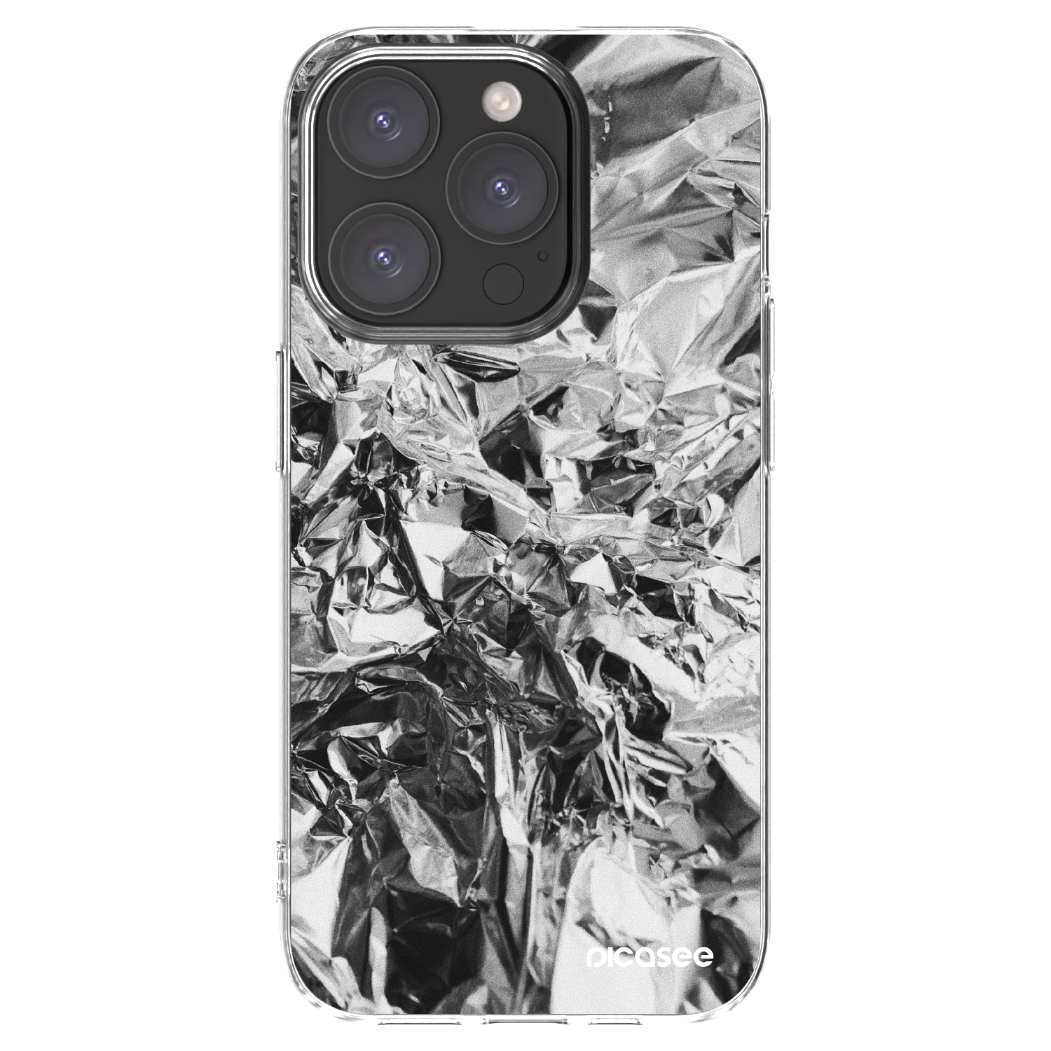 Picasee átlátszó szilikon tok az alábbi mobiltelefonokra Apple iPhone 15 Pro - Chrome