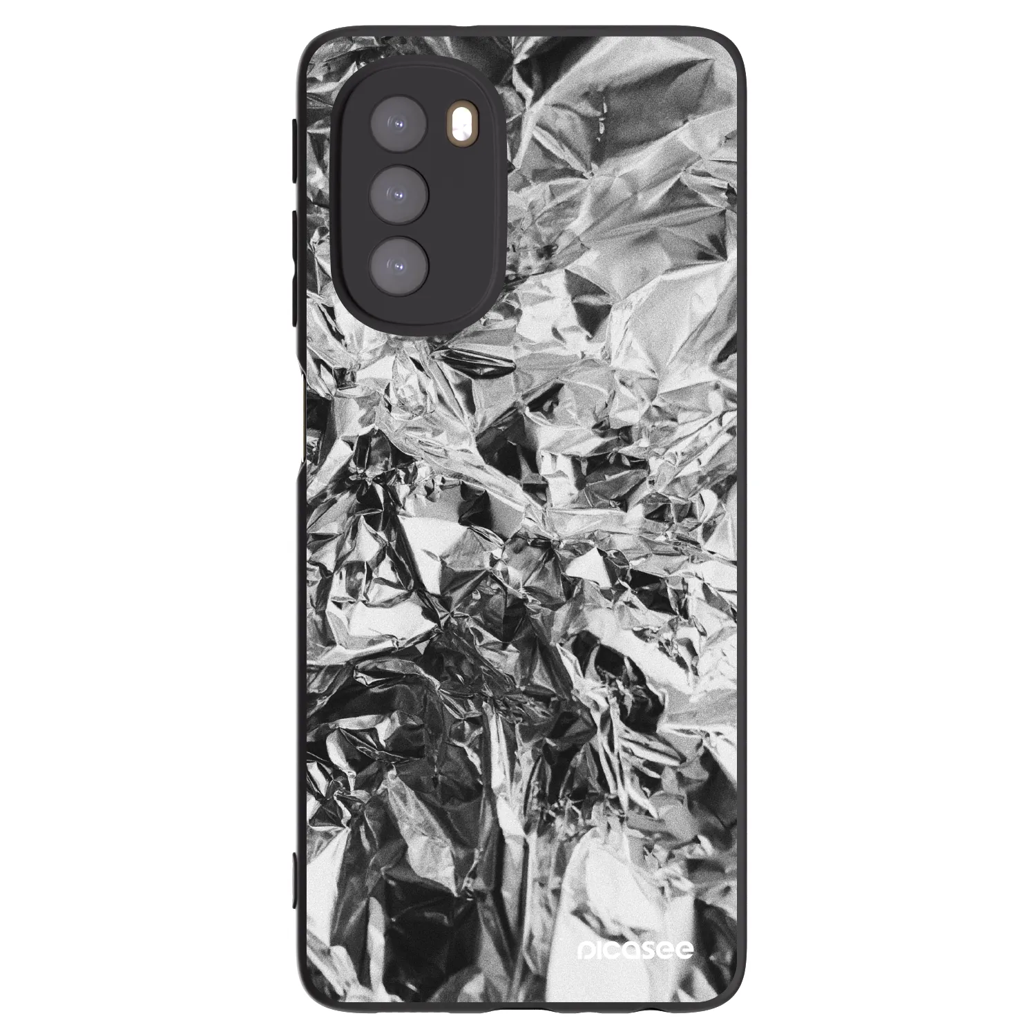 Picasee fekete szilikon tok az alábbi mobiltelefonokra Motorola Moto G51 - Chrome