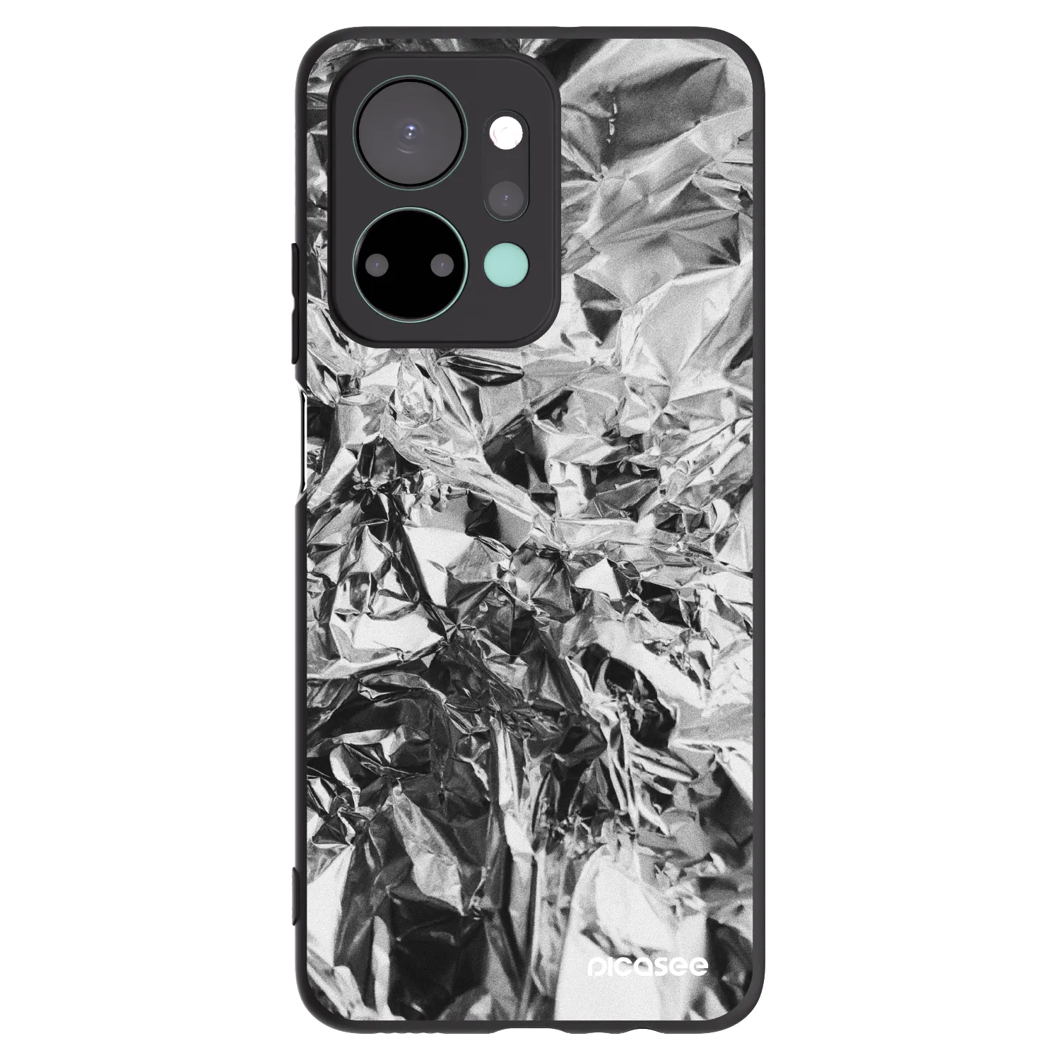 Picasee fekete szilikon tok az alábbi mobiltelefonokra Honor X7a - Chrome