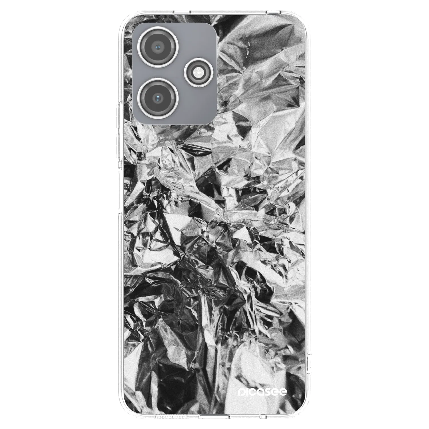 Picasee átlátszó szilikon tok az alábbi mobiltelefonokra Xiaomi Redmi 12 5G - Chrome