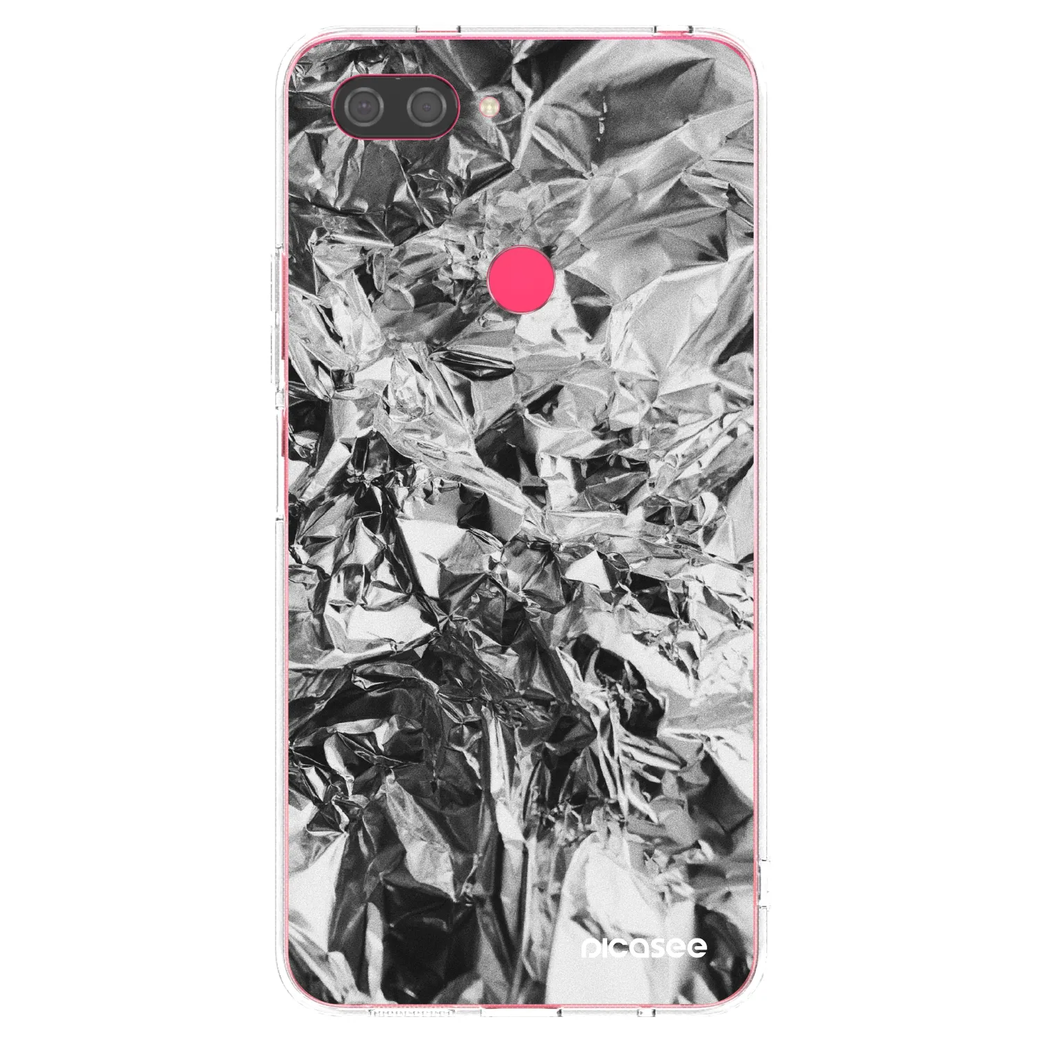 Picasee átlátszó szilikon tok az alábbi mobiltelefonokra Xiaomi Mi 8 Lite - Chrome