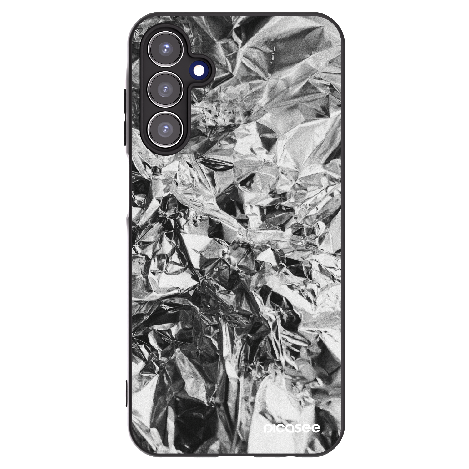 Picasee fekete szilikon tok az alábbi mobiltelefonokra Samsung Galaxy A15 A155F 4G - Chrome