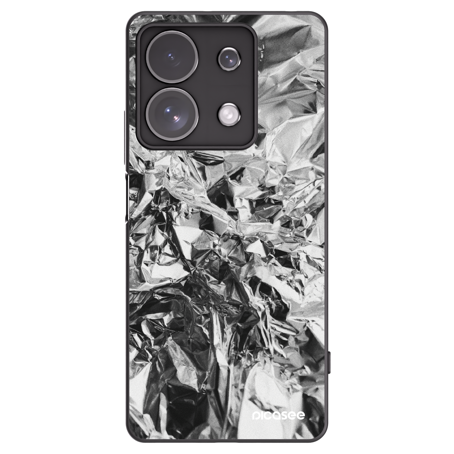 Picasee fekete szilikon tok az alábbi mobiltelefonokra Xiaomi Redmi Note 13 Pro 4G - Chrome