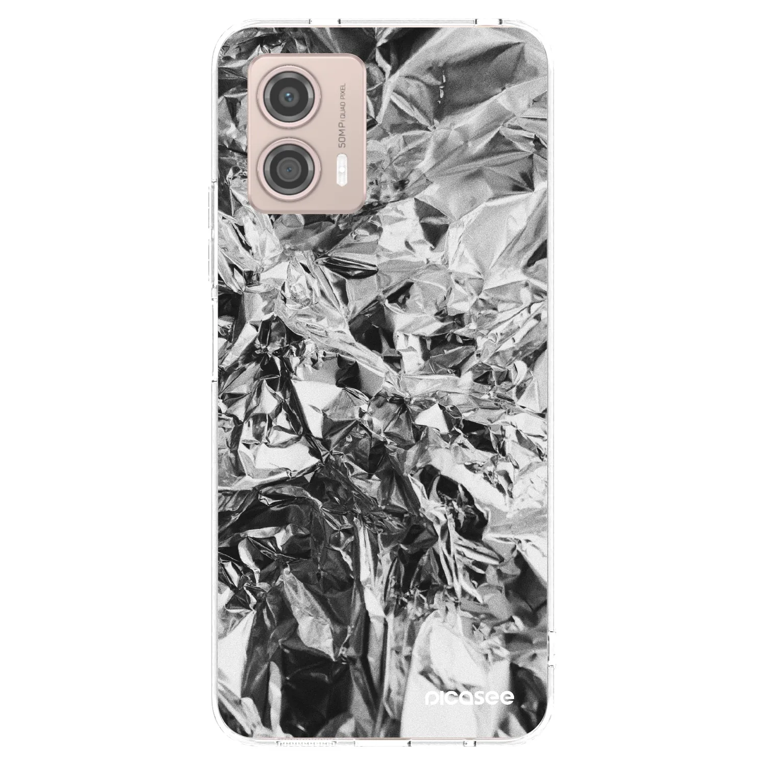 Picasee átlátszó szilikon tok az alábbi mobiltelefonokra Motorola Moto G53 5G - Chrome