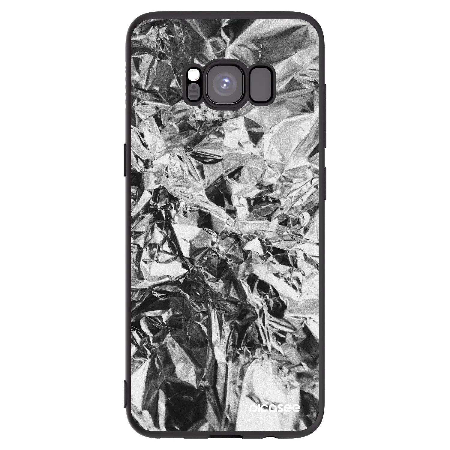 Picasee fekete szilikon tok az alábbi mobiltelefonokra Samsung Galaxy S8 G950F - Chrome