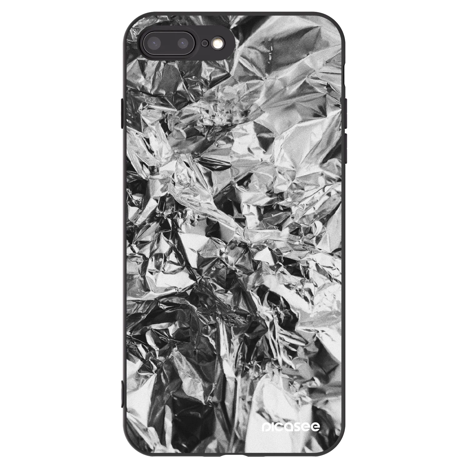 Picasee fekete szilikon tok az alábbi mobiltelefonokra Apple iPhone 8 Plus - Chrome