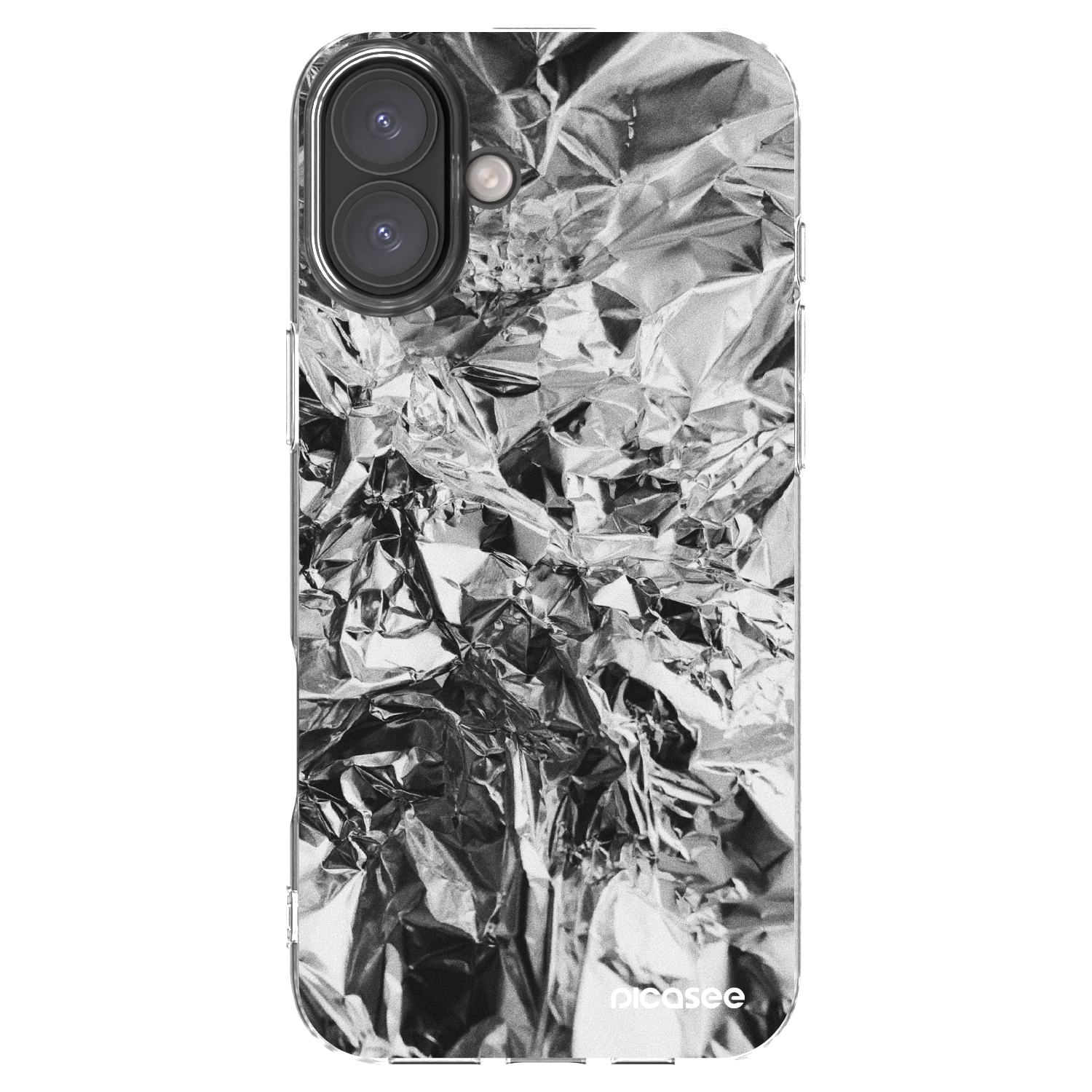 Picasee átlátszó szilikon tok az alábbi mobiltelefonokra Apple iPhone 16 Plus - Chrome